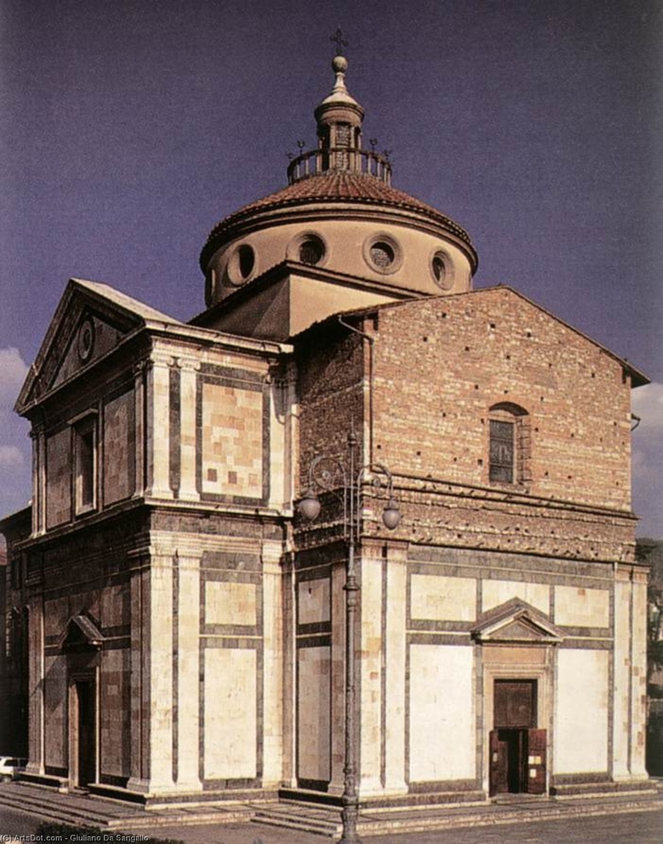Order Paintings Reproductions Exterior of the church by Giuliano Da Sangallo (1443-1516, Italy) | ArtsDot.com