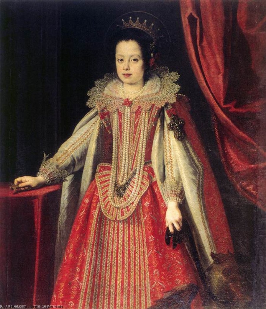 Achat Reproductions De Peintures Portrait de Vittoria della Rovere, 1628 de Justus Sustermans (1597-1681, Belgium) | ArtsDot.com