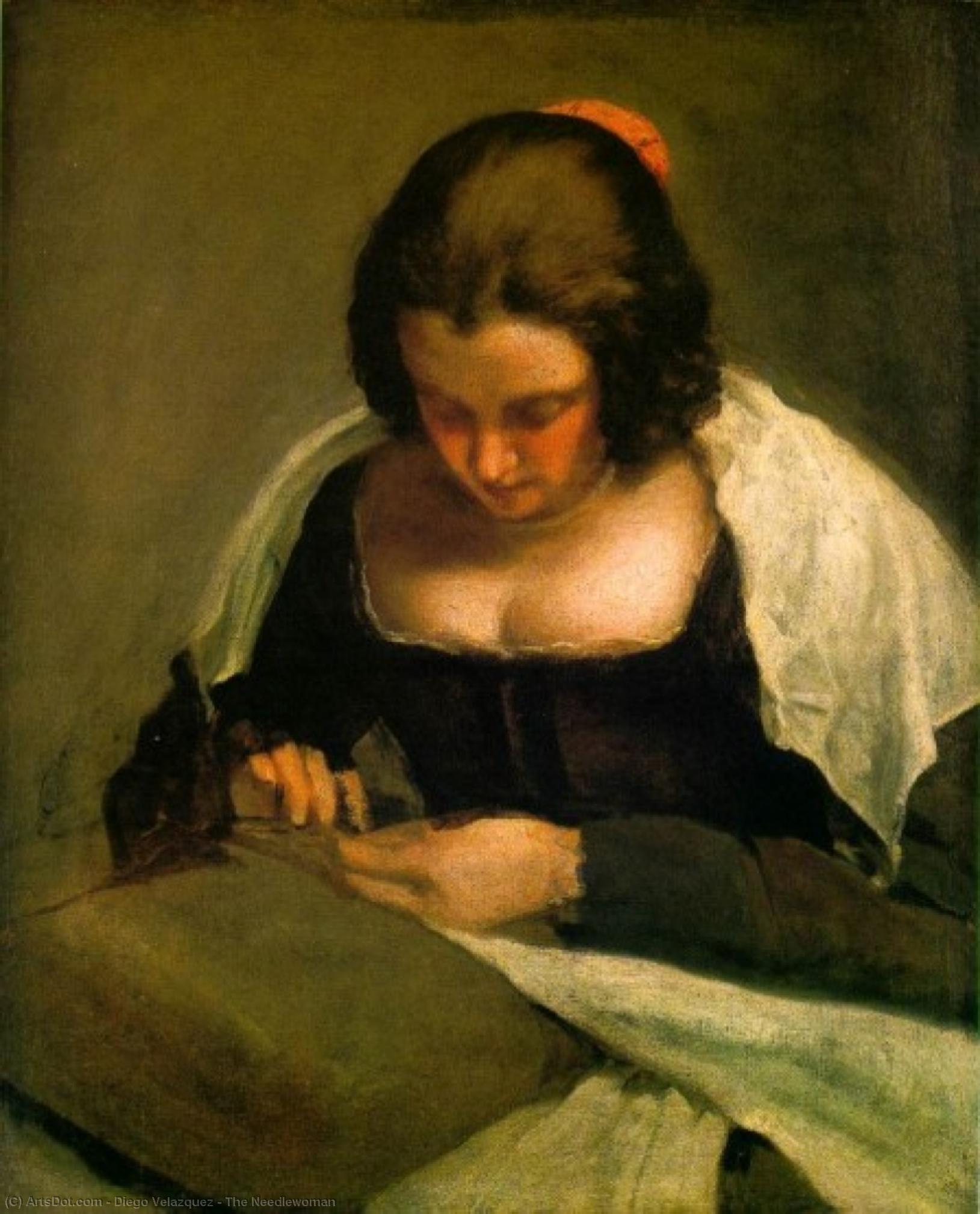 Order Oil Painting Replica The Needlewoman, 1640 by Diego Velazquez (1599-1660, Spain) | ArtsDot.com