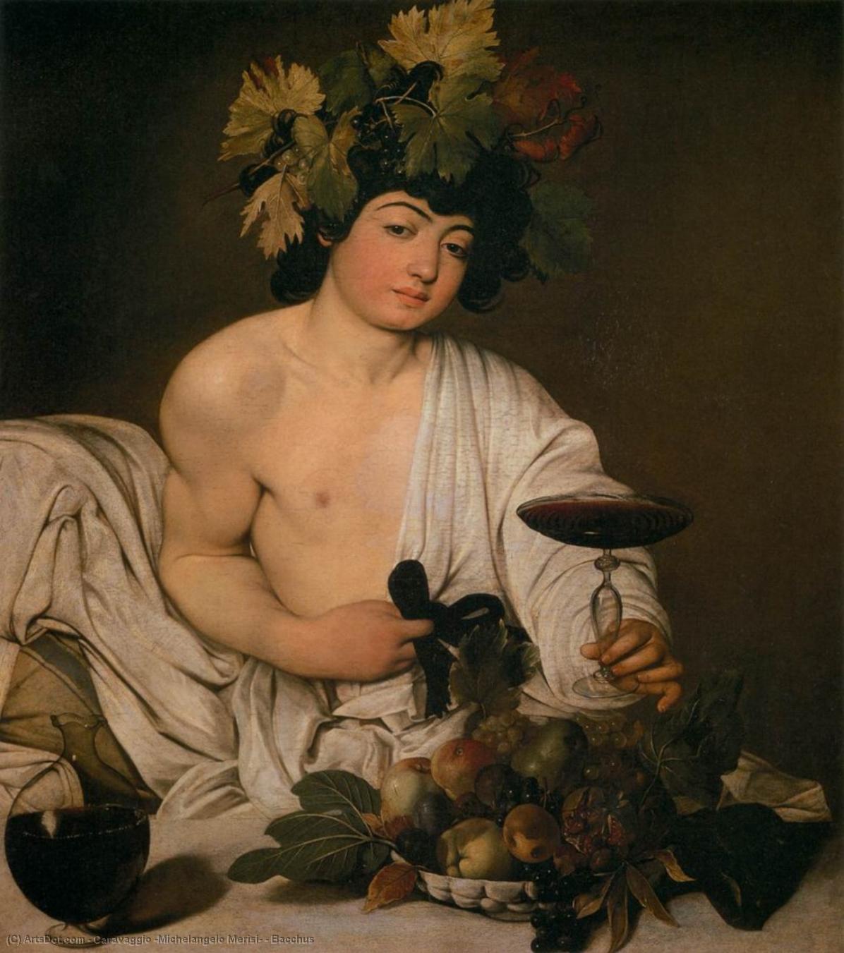 Holen Kunstreproduktionen Bacchus, 1596 von Caravaggio (Michelangelo Merisi) (1571-1610, Spain) | ArtsDot.com