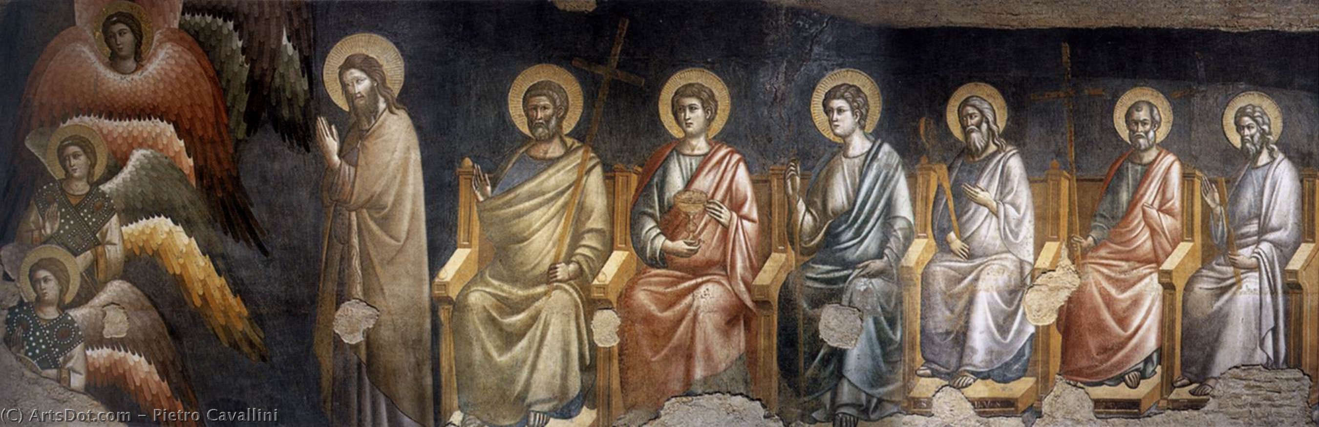Order Oil Painting Replica The Last Judgement (detail) (26), 1290 by Pietro Cavallini (1240-1330, Italy) | ArtsDot.com