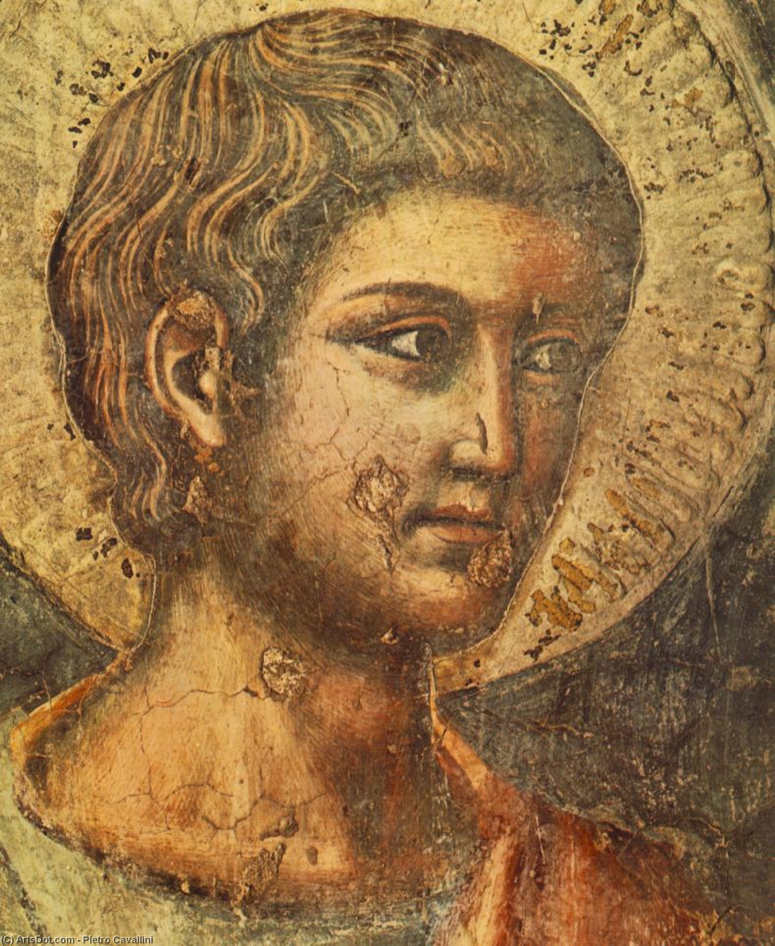 Ordinare Riproduzioni D'arte L`ultimo giudizio (particolare) (30), 1290 di Pietro Cavallini (1240-1330, Italy) | ArtsDot.com