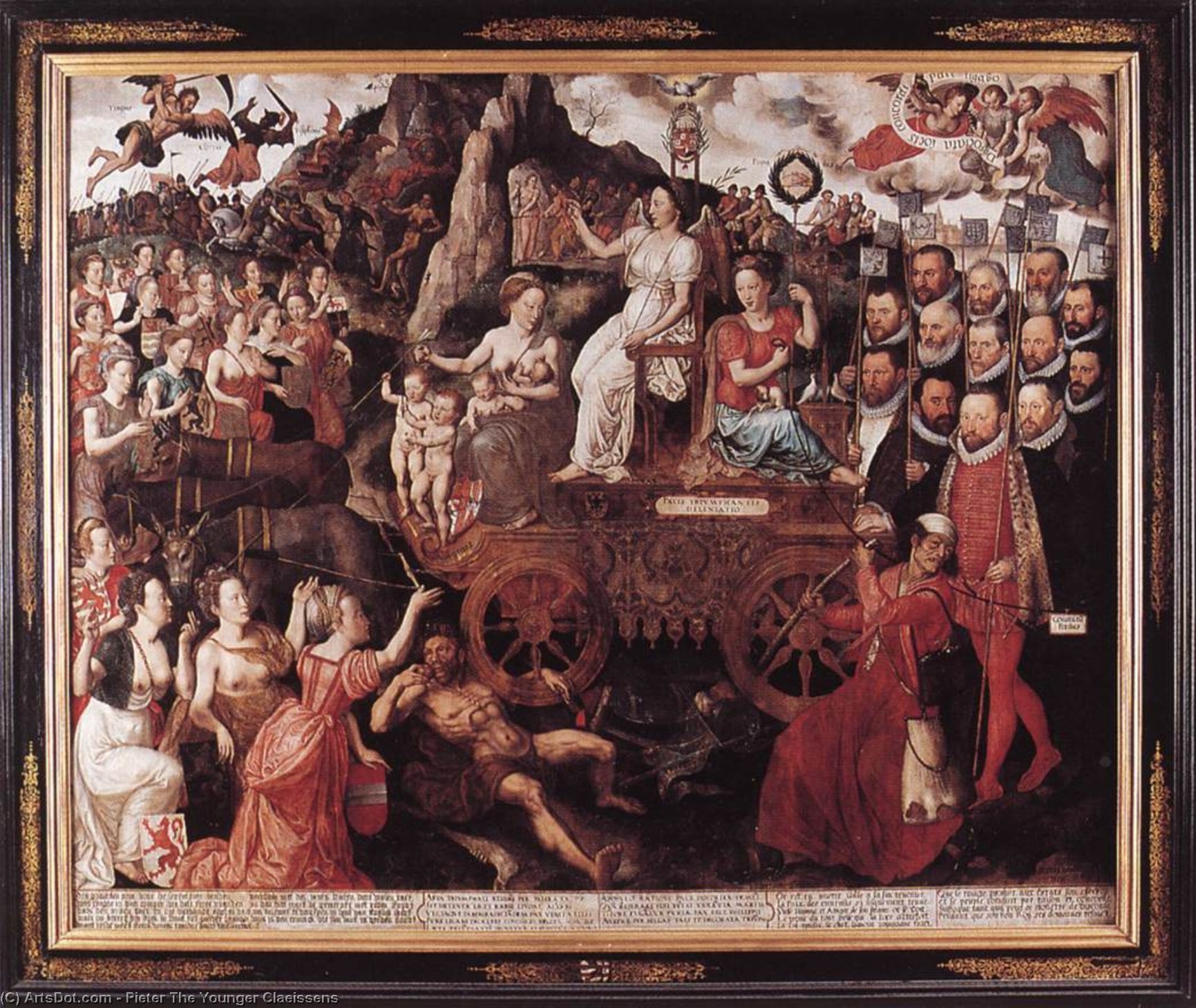 Get Art Reproductions Allegory of the 1577 Peace in the Low Countries, 1577 by Pieter The Younger Claeissens (1540-1623, Belgium) | ArtsDot.com