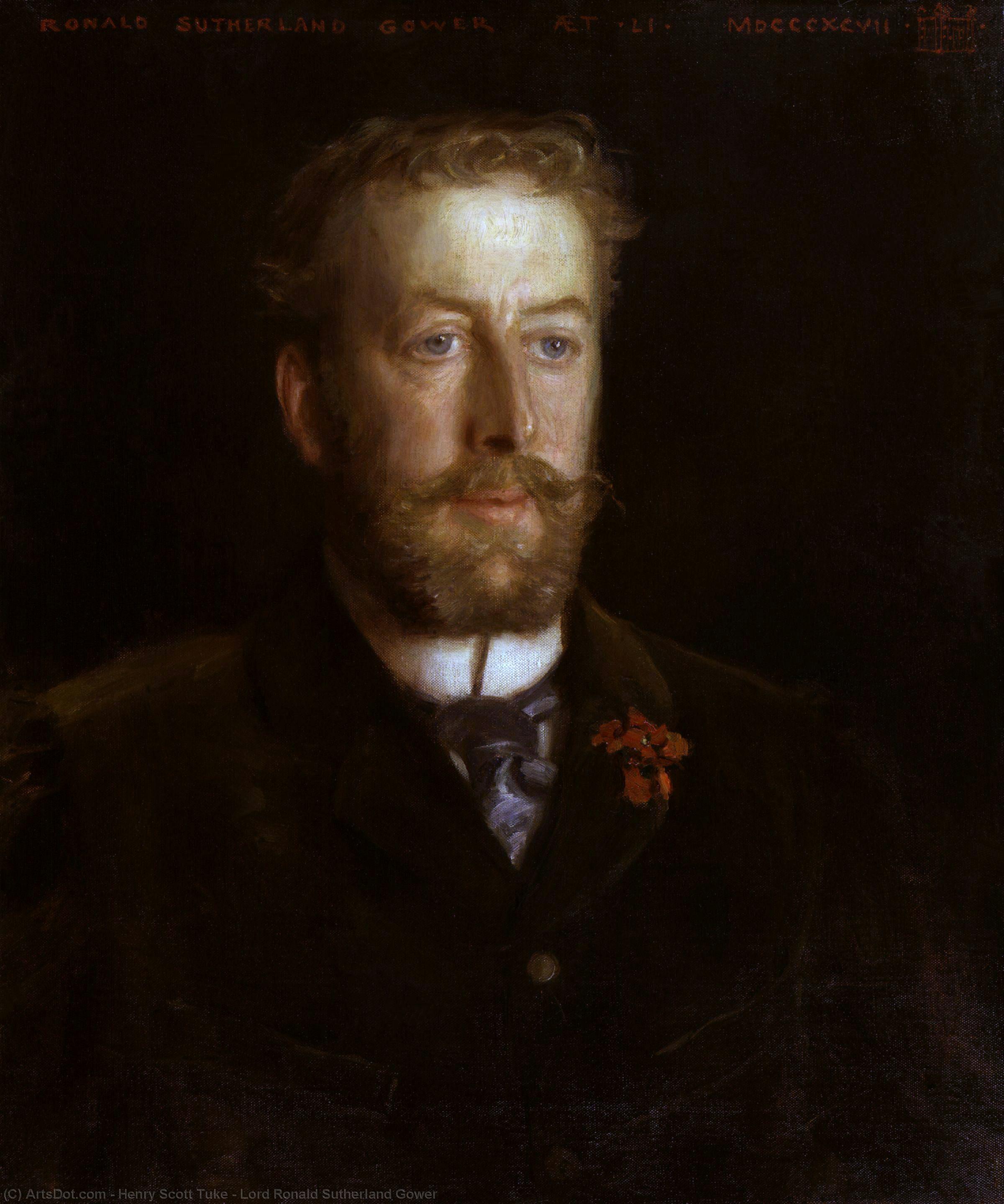 Order Oil Painting Replica Lord Ronald Sutherland Gower, 1897 by Henry Scott Tuke (1858-1929, United Kingdom) | ArtsDot.com
