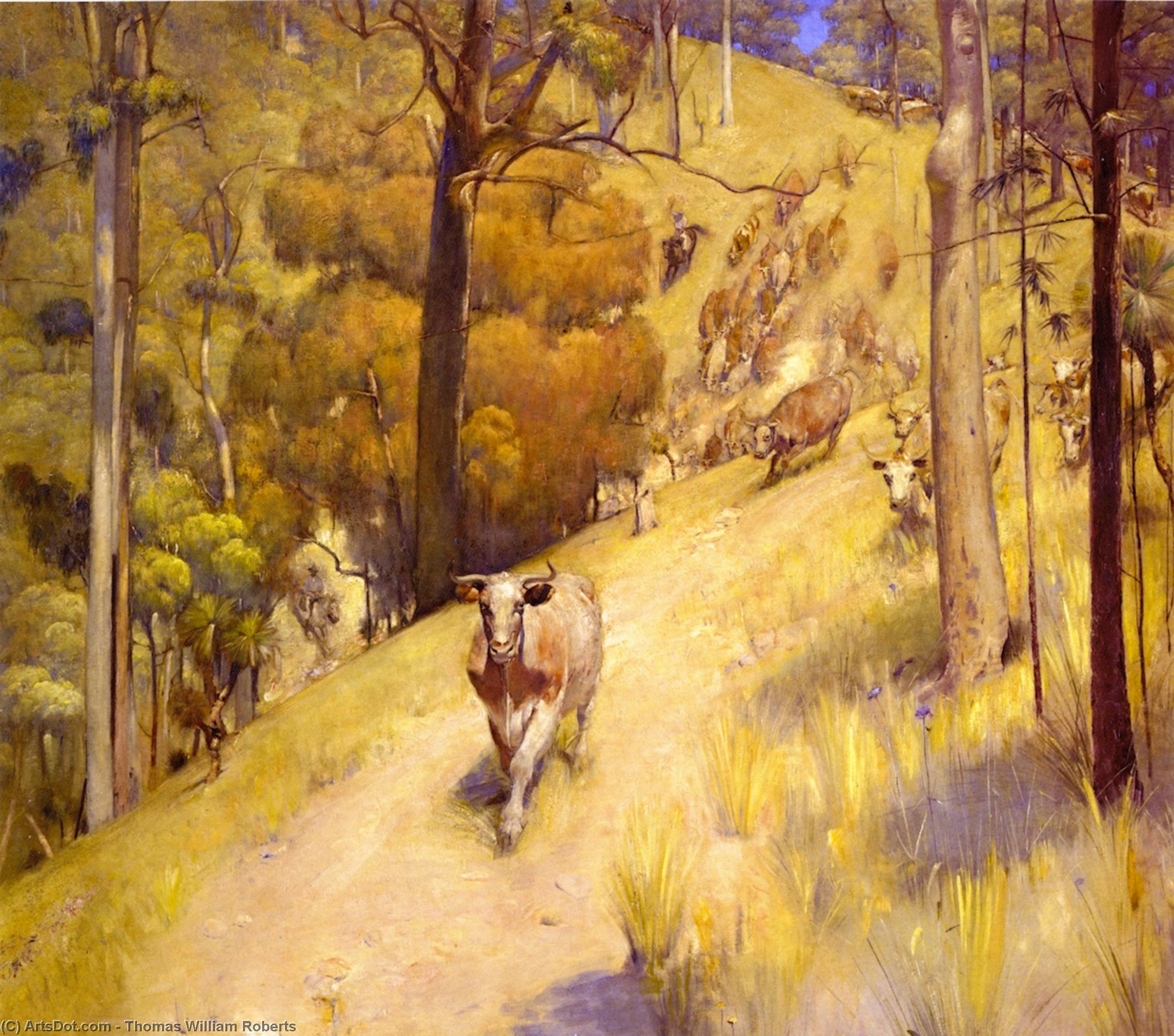 Pedir Reproducciones De Pinturas Un Muster de montaña, 1897 de Thomas William Roberts (1856-1931, United Kingdom) | ArtsDot.com