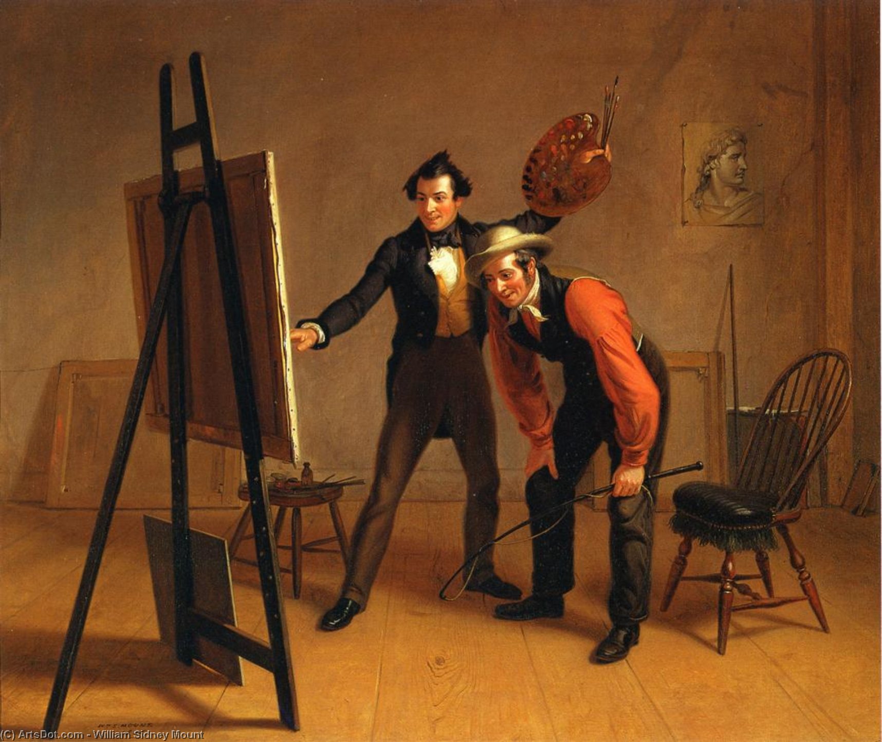 Order Art Reproductions The Painter`s Triuimph (also known as Artist Showing His Own Work), 1838 by William Sidney Mount (1807-1868, United States) | ArtsDot.com