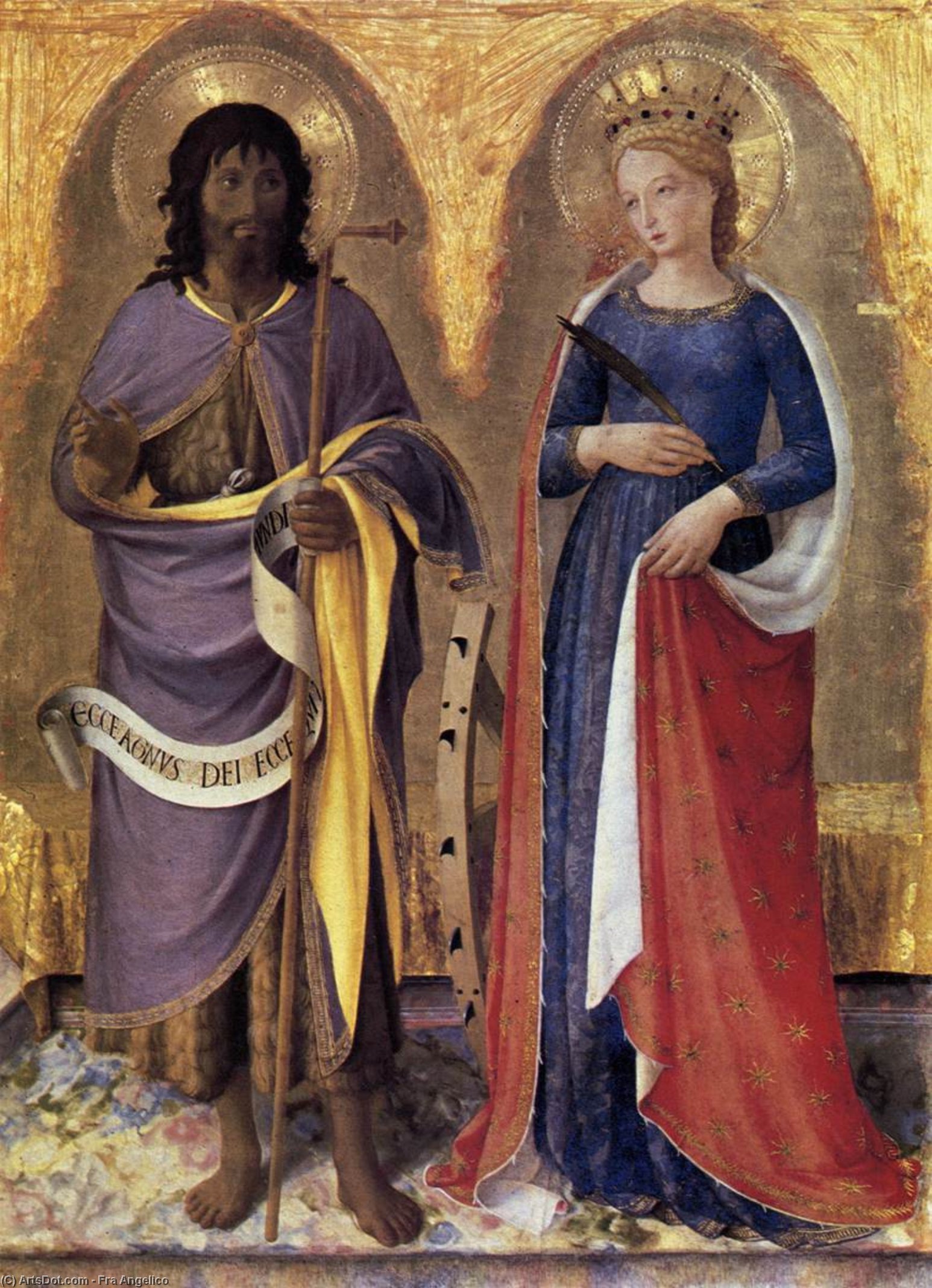 Order Oil Painting Replica Perugia Altarpiece (right panel), 1447 by Fra Angelico (1395-1455, Italy) | ArtsDot.com