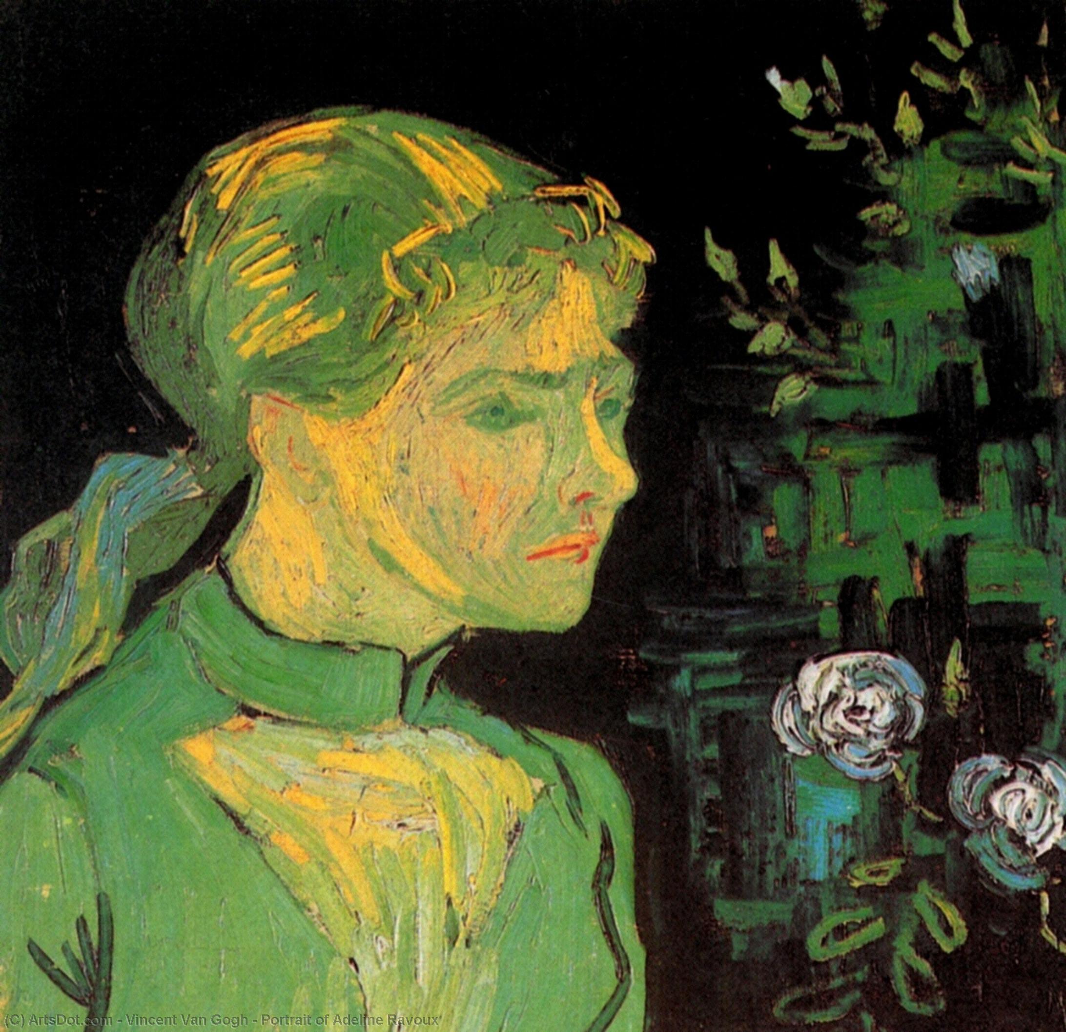 Order Artwork Replica Portrait of Adeline Ravoux, 1890 by Vincent Van Gogh (1853-1890, Netherlands) | ArtsDot.com
