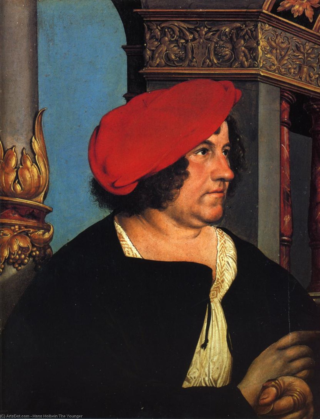 Order Art Reproductions Portrait of Jakob Meyer zum Kasen, 1516 by Hans Holbein The Younger (1497-1543, Italy) | ArtsDot.com