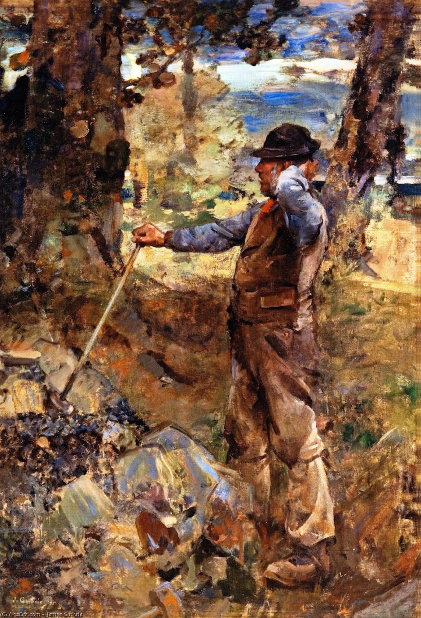 Purchase Oil Painting Replica The Stonebreaker, 1886 by James Guthrie (1859-1930, United Kingdom) | ArtsDot.com