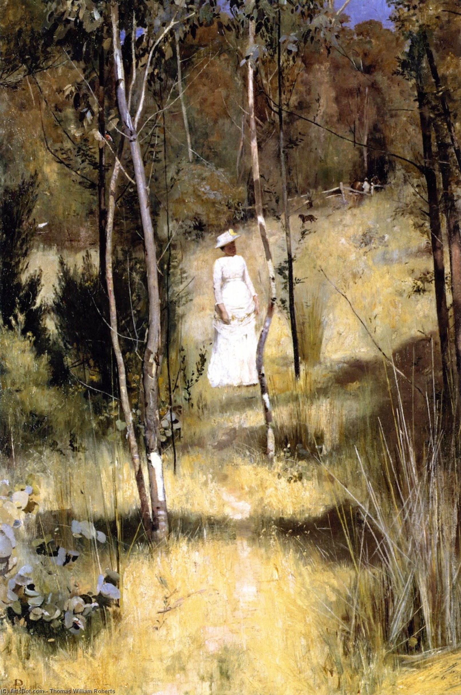 順序 絵画のコピー 夏の朝のティフ。, 1886 バイ Thomas William Roberts (1856-1931, United Kingdom) | ArtsDot.com