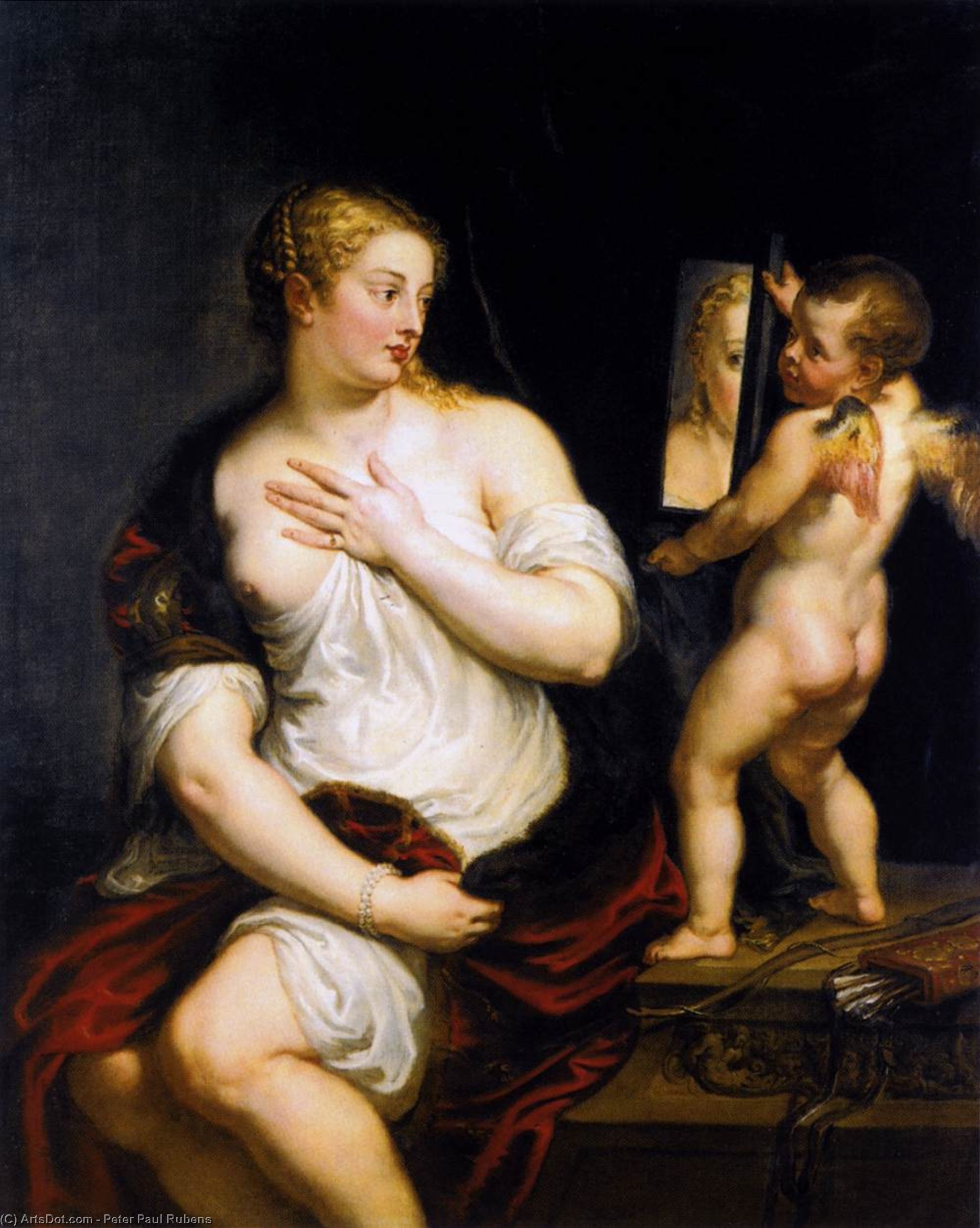 顺序 藝術再現 The Venus at her Toilet, 1608 通过 Peter Paul Rubens (1577-1640, Germany) | ArtsDot.com