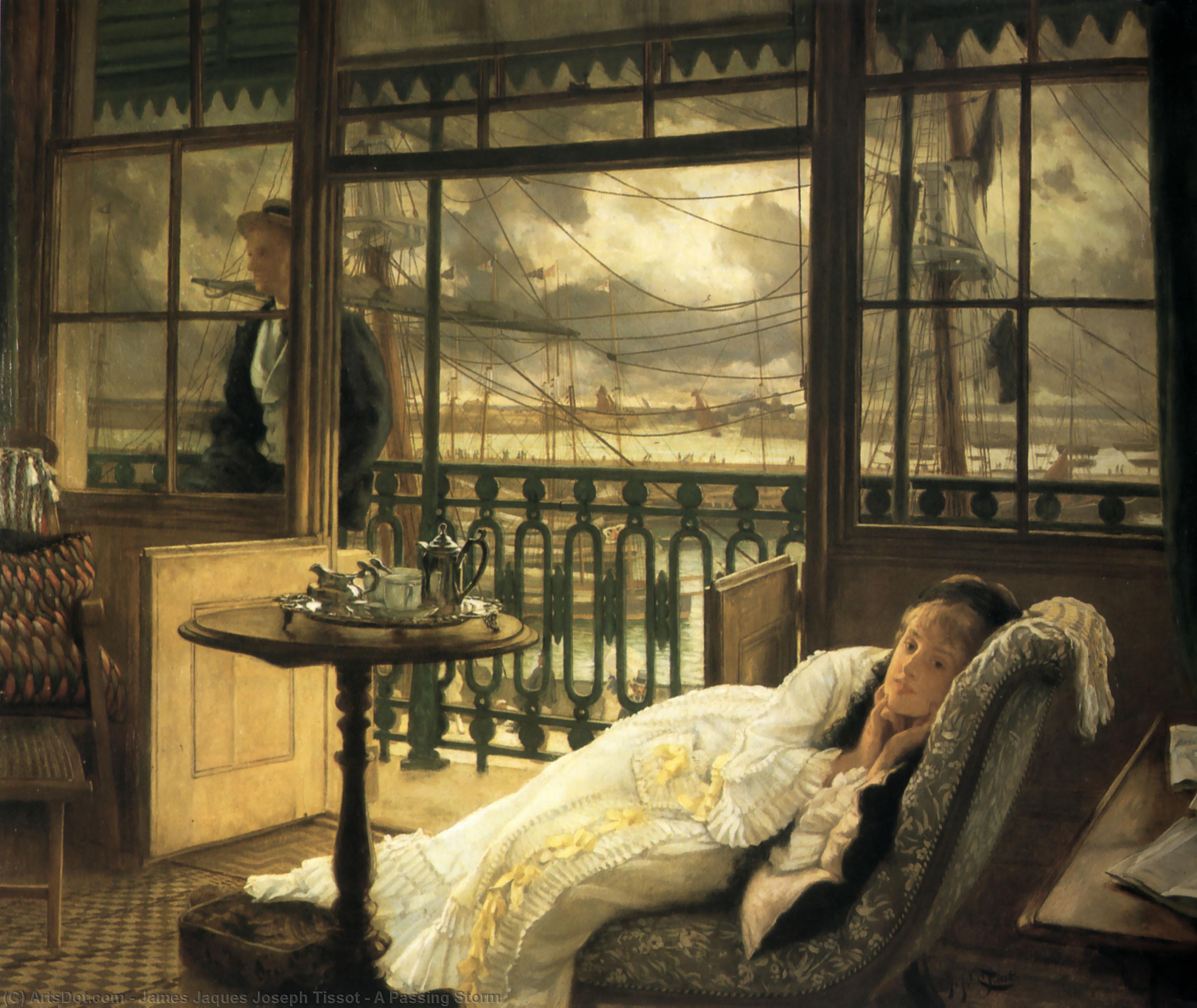 Adquirir Reproducciones De Pinturas Una tormenta de paso, 1876 de James Jaques Joseph Tissot (1836-1902) | ArtsDot.com