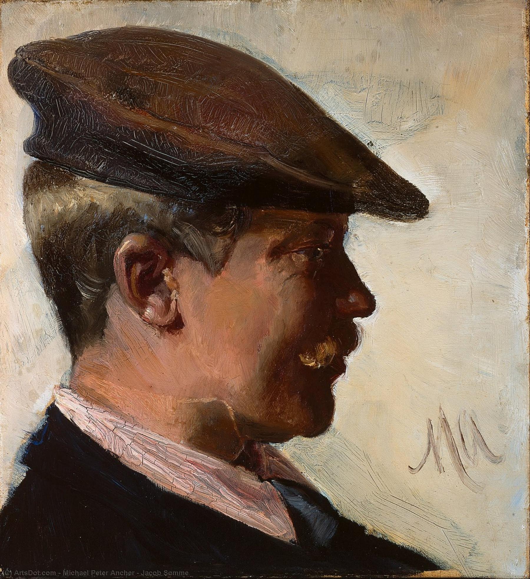 Buy Museum Art Reproductions Jacob Sømme, 1890 by Michael Peter Ancher (1849-1927) | ArtsDot.com