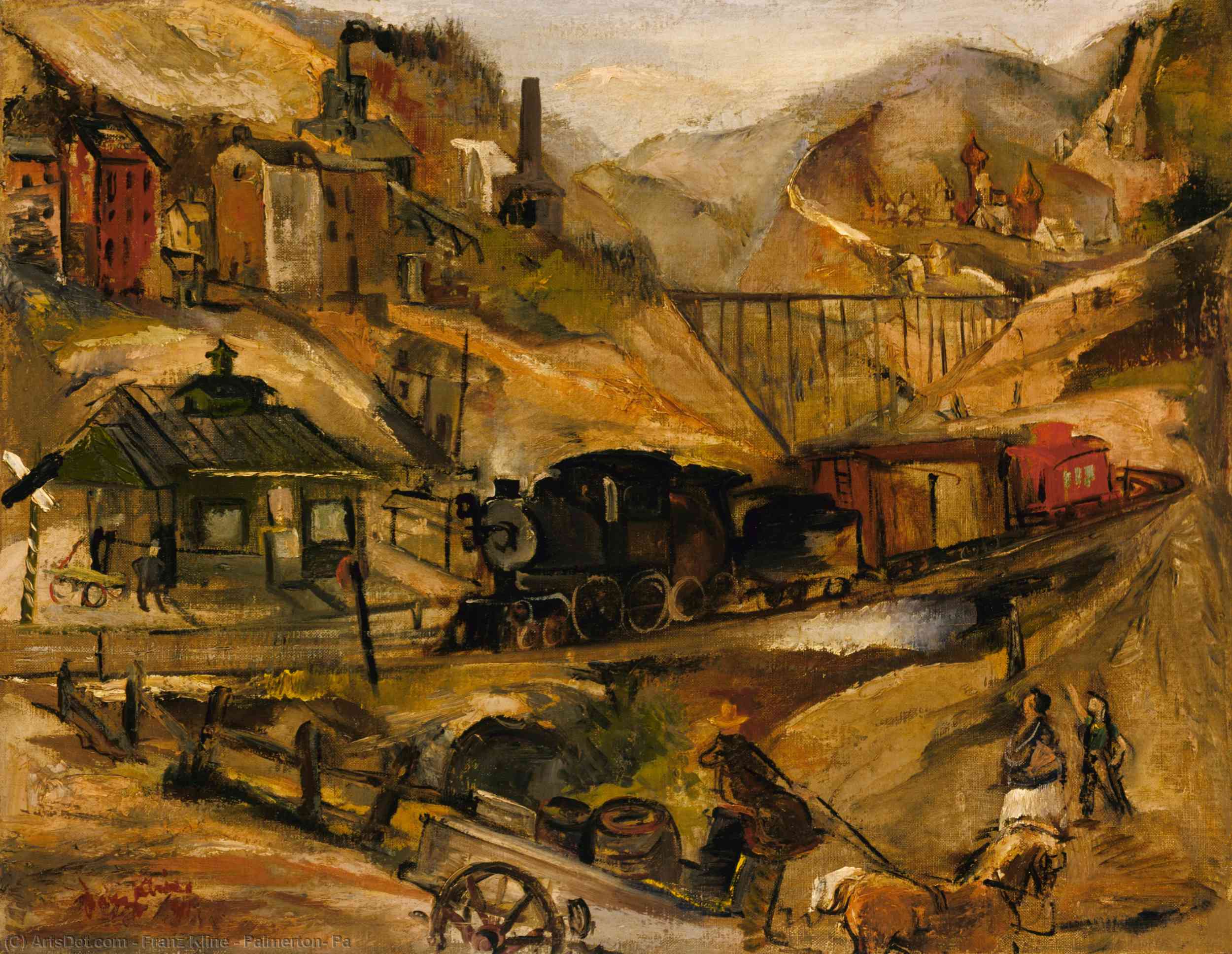 顺序 藝術再現 Palmerton, Pa 。, 1941 通过 Franz Kline (灵感来自) (1910-1962, United States) | ArtsDot.com