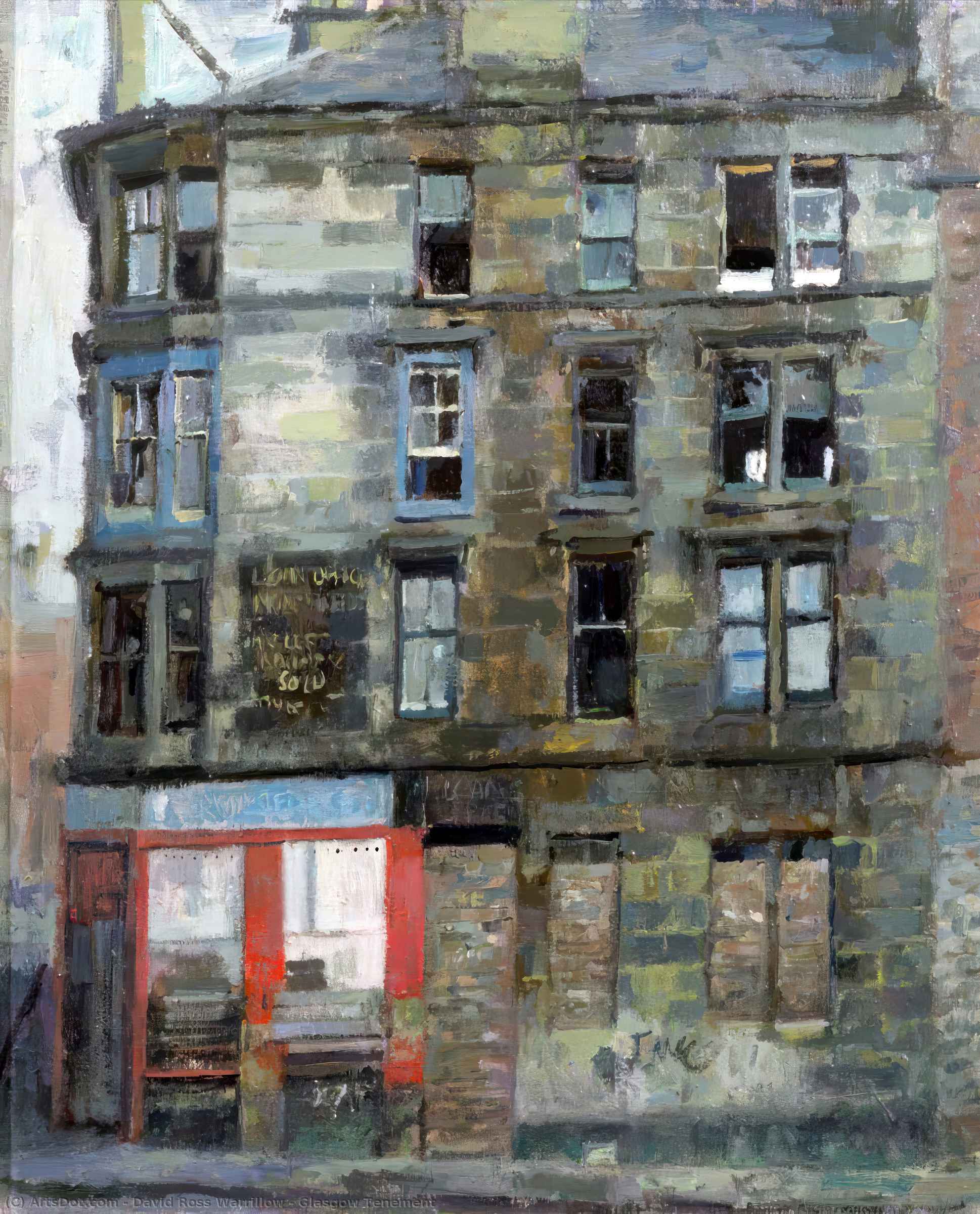 Glasgow Tenement by David Ross Warrillow David Ross Warrillow | ArtsDot.com