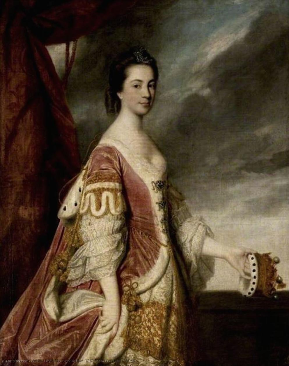 Bestellen Gemälde Reproduktionen Isabella Hay (1742–1808), Gräfin von Erroll, 1763 von Joshua Reynolds | ArtsDot.com