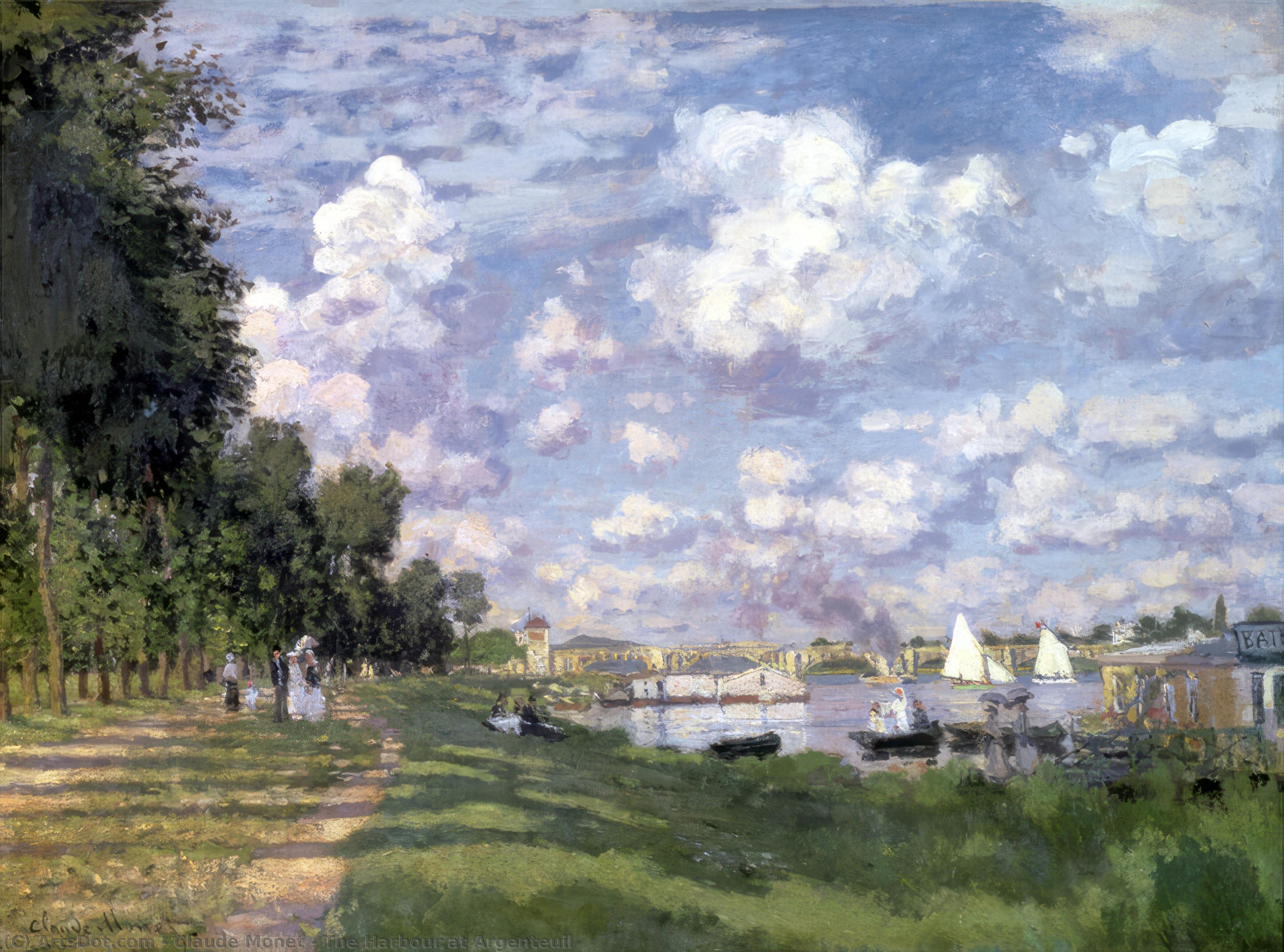 顺序 畫複製 阿尔根泰伊港, 1872 通过 Claude Monet (1840-1926, France) | ArtsDot.com