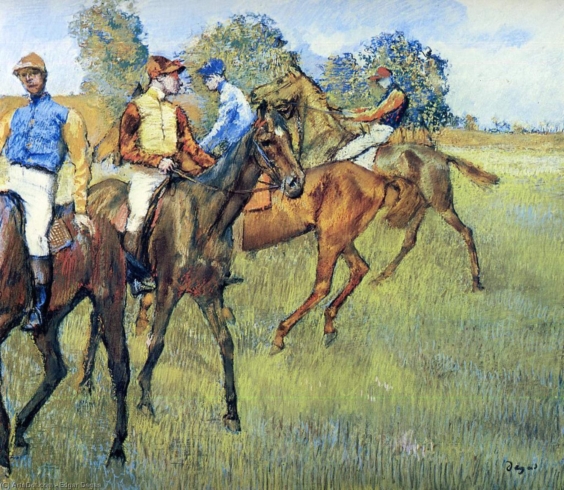 Holen Museumsqualität Prints Rasse Pferde, 1873 von Edgar Degas (1834-1917, France) | ArtsDot.com