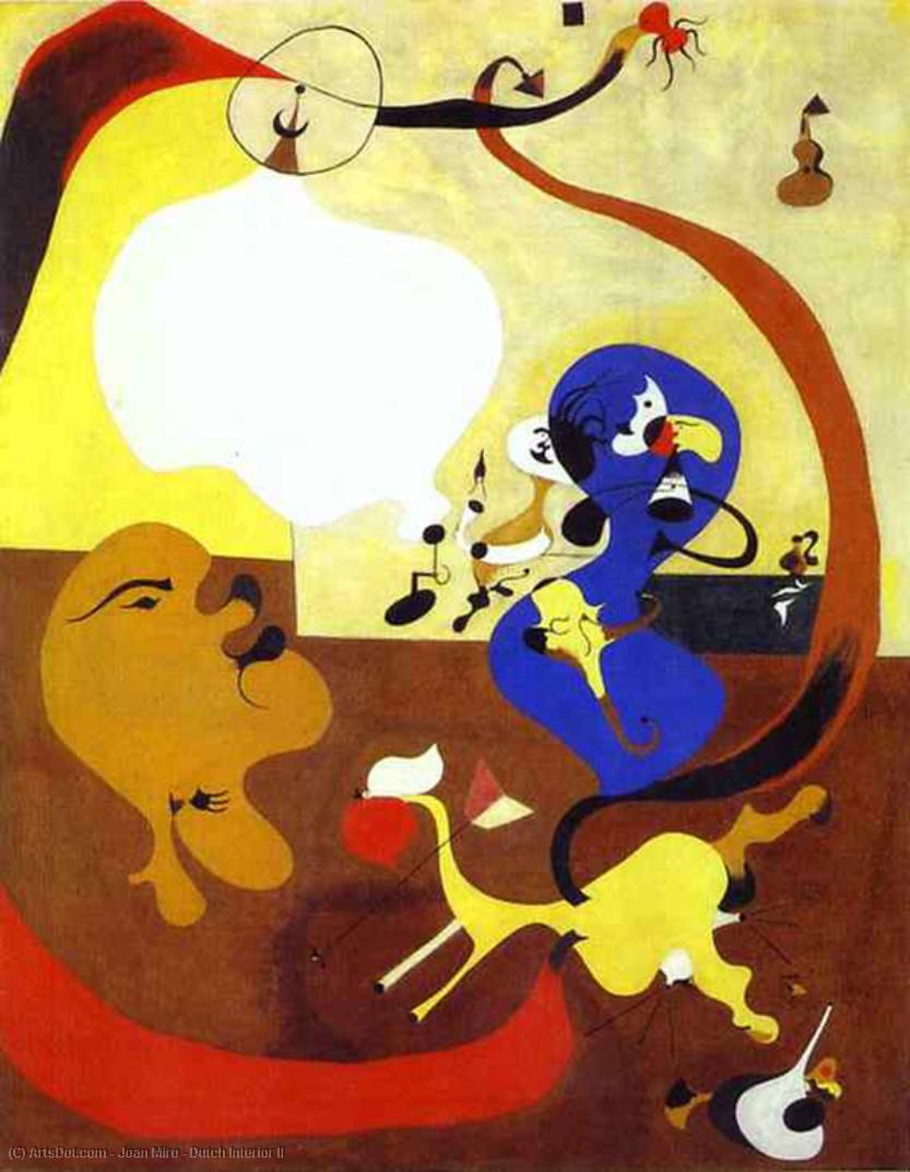 Pedir Reproducciones De Arte Dutch Interior II, 1928 de Joan Miró (Inspirado por) (1893-1983, Spain) | ArtsDot.com