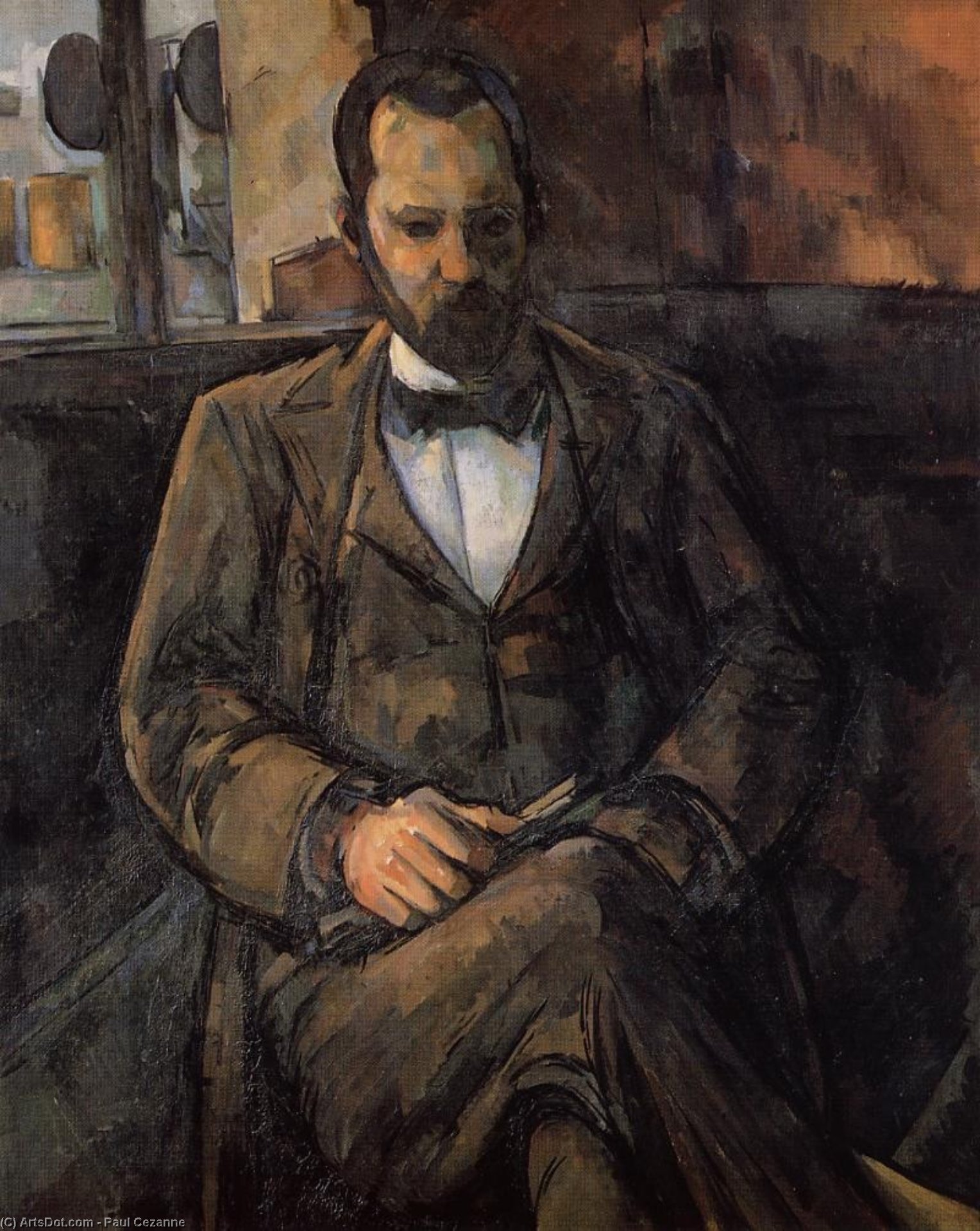 顺序 畫複製 Ambroise Vollard, 1899 通过 Paul Cezanne (1839-1906, France) | ArtsDot.com