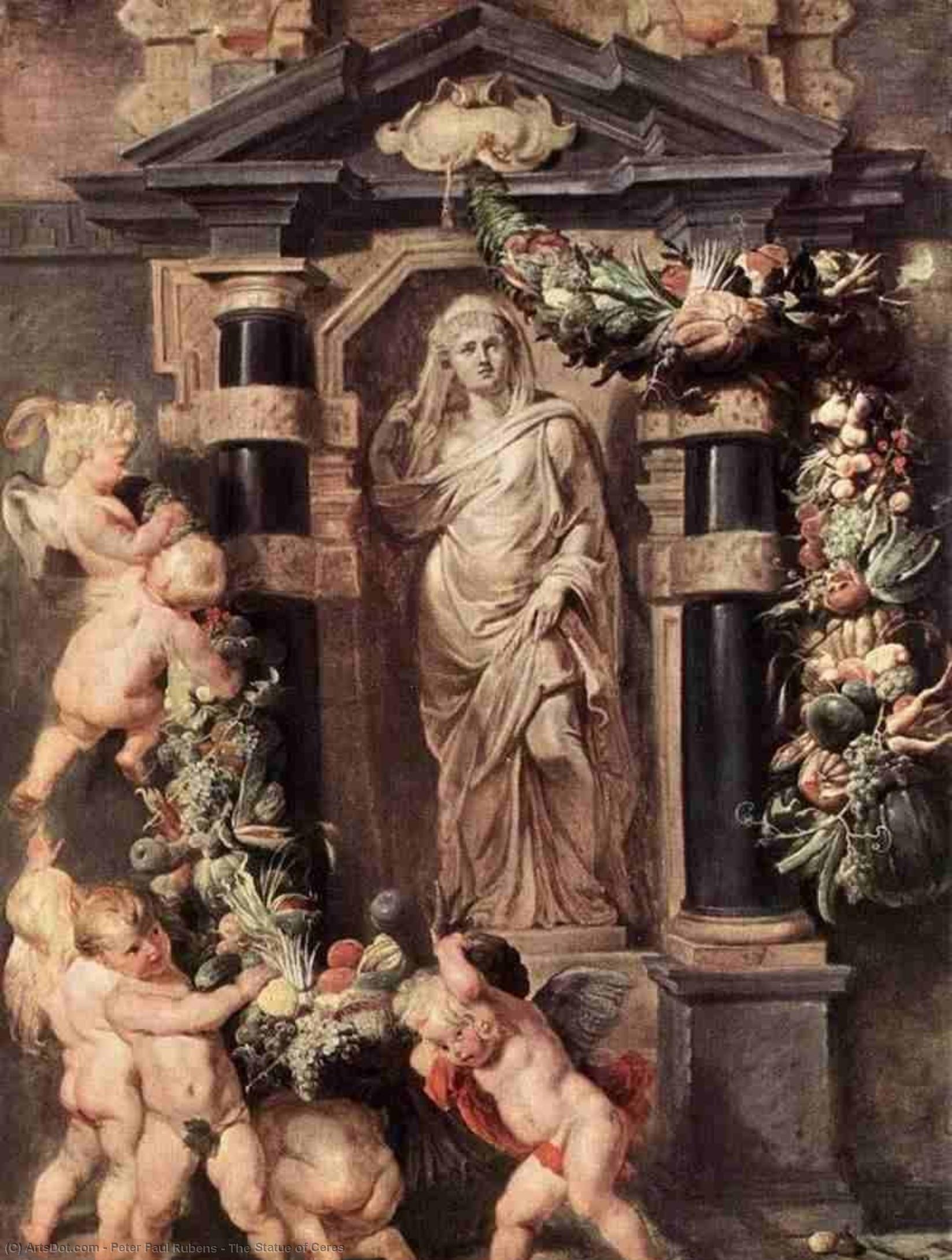 Order Oil Painting Replica The Statue of Ceres, 1612 by Peter Paul Rubens (1577-1640, Germany) | ArtsDot.com