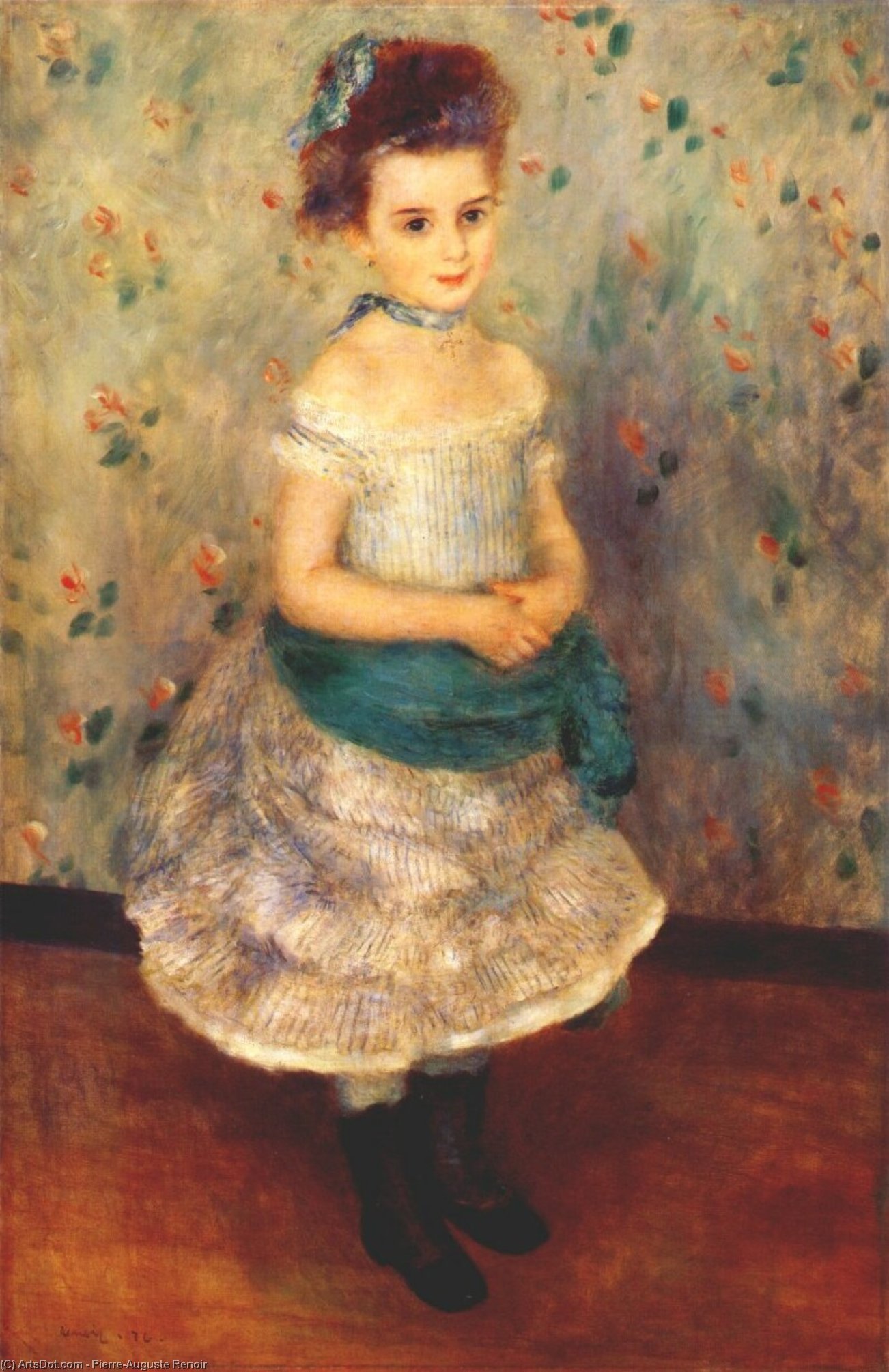 Order Paintings Reproductions Jeanne Durand Ruel, 1876 by Pierre-Auguste Renoir (1841-1919, France) | ArtsDot.com