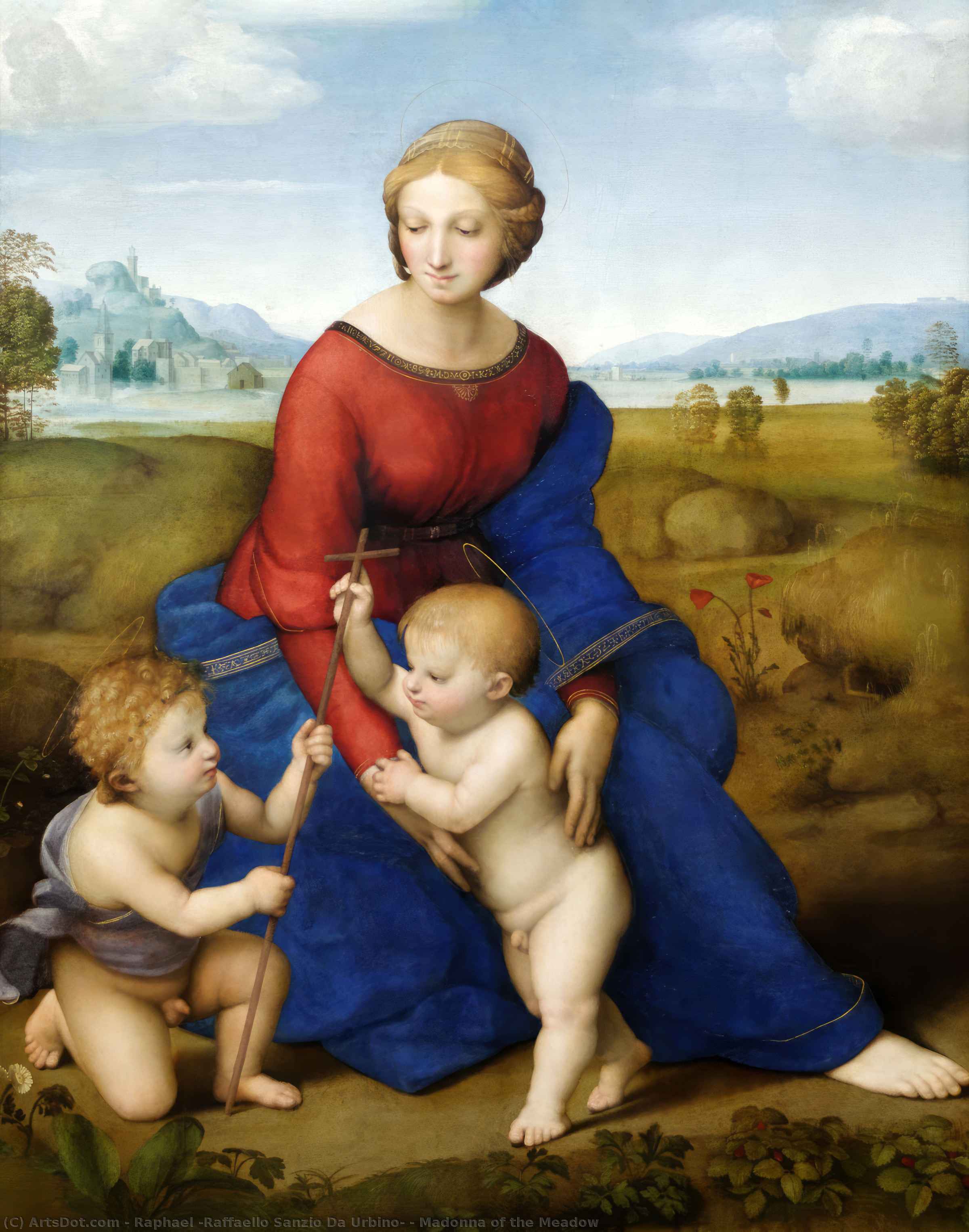 順序 「アート再現 メドウのマドンナ, 1506 バイ Raphael (Raffaello Sanzio Da Urbino) (1483-1520, Italy) | ArtsDot.com