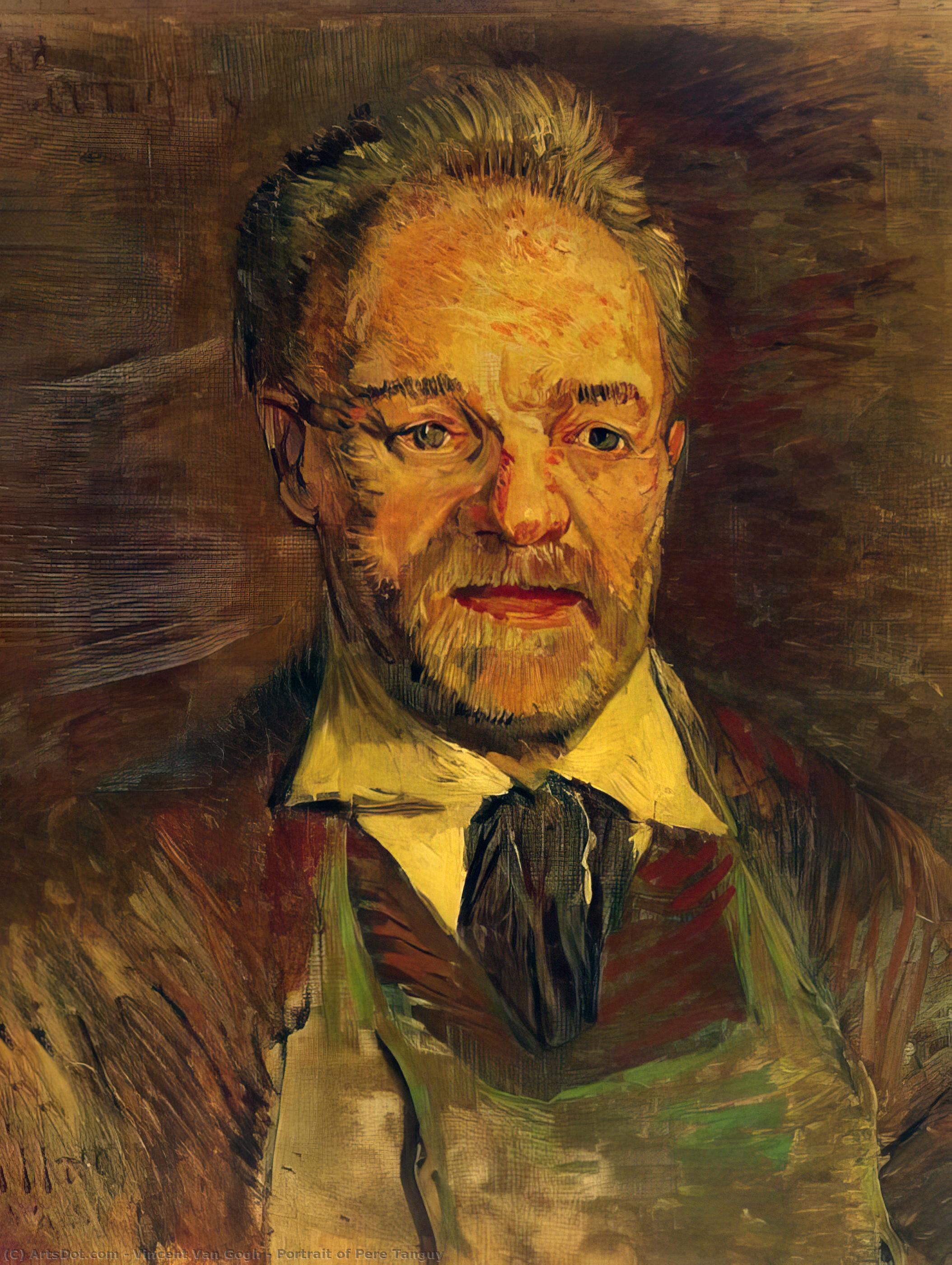 Order Oil Painting Replica Portrait of Pere Tanguy, 1886 by Vincent Van Gogh (1853-1890, Netherlands) | ArtsDot.com