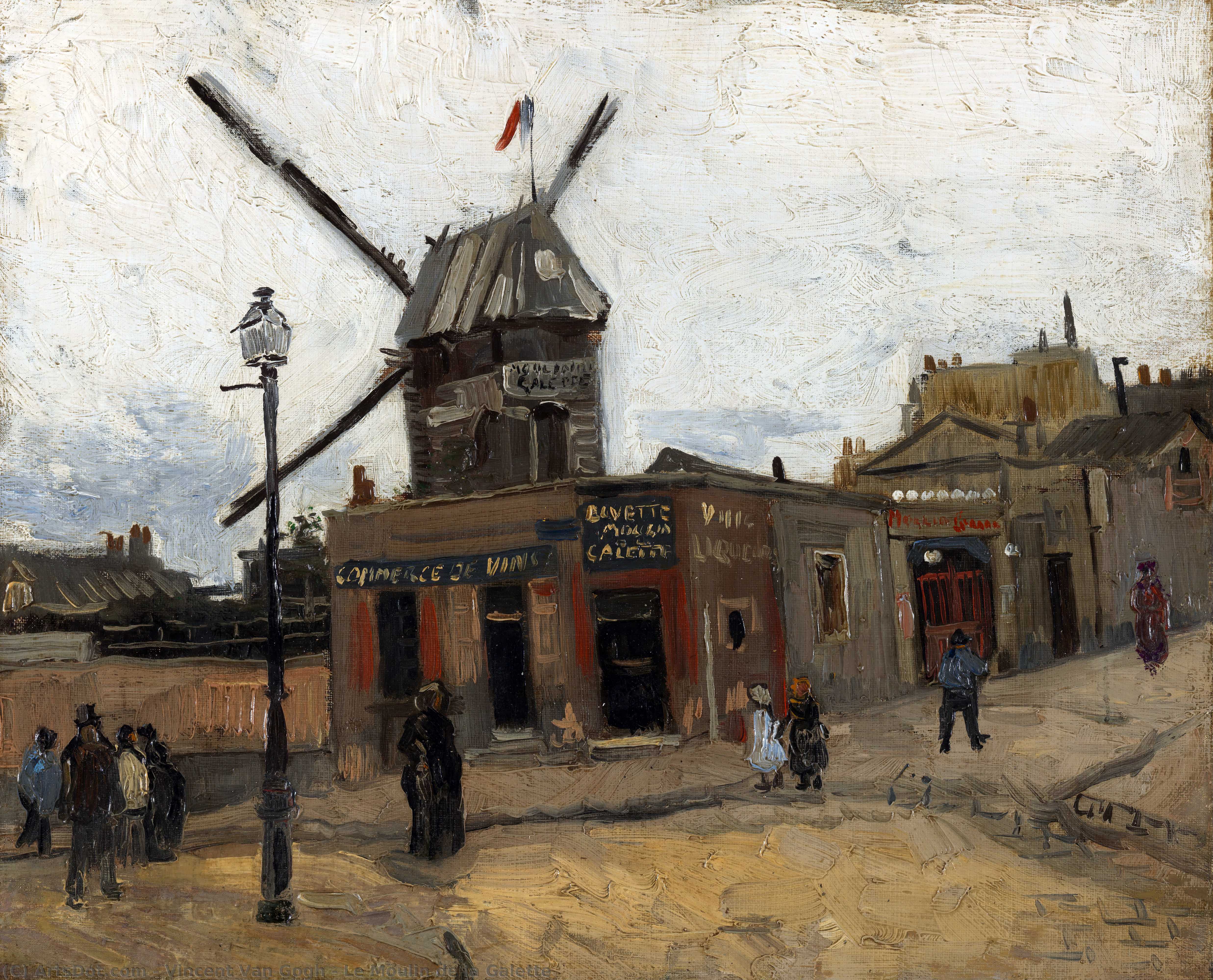 Ordinare Riproduzioni D'arte Le Moulin de la Galette, 1886 di Vincent Van Gogh (1853-1890, Netherlands) | ArtsDot.com