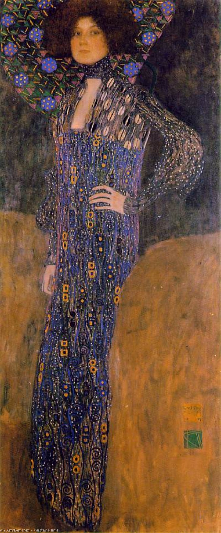 Order Artwork Replica Portrait of Emilie Floge, 1902 by Gustave Klimt (1862-1918, Austria) | ArtsDot.com