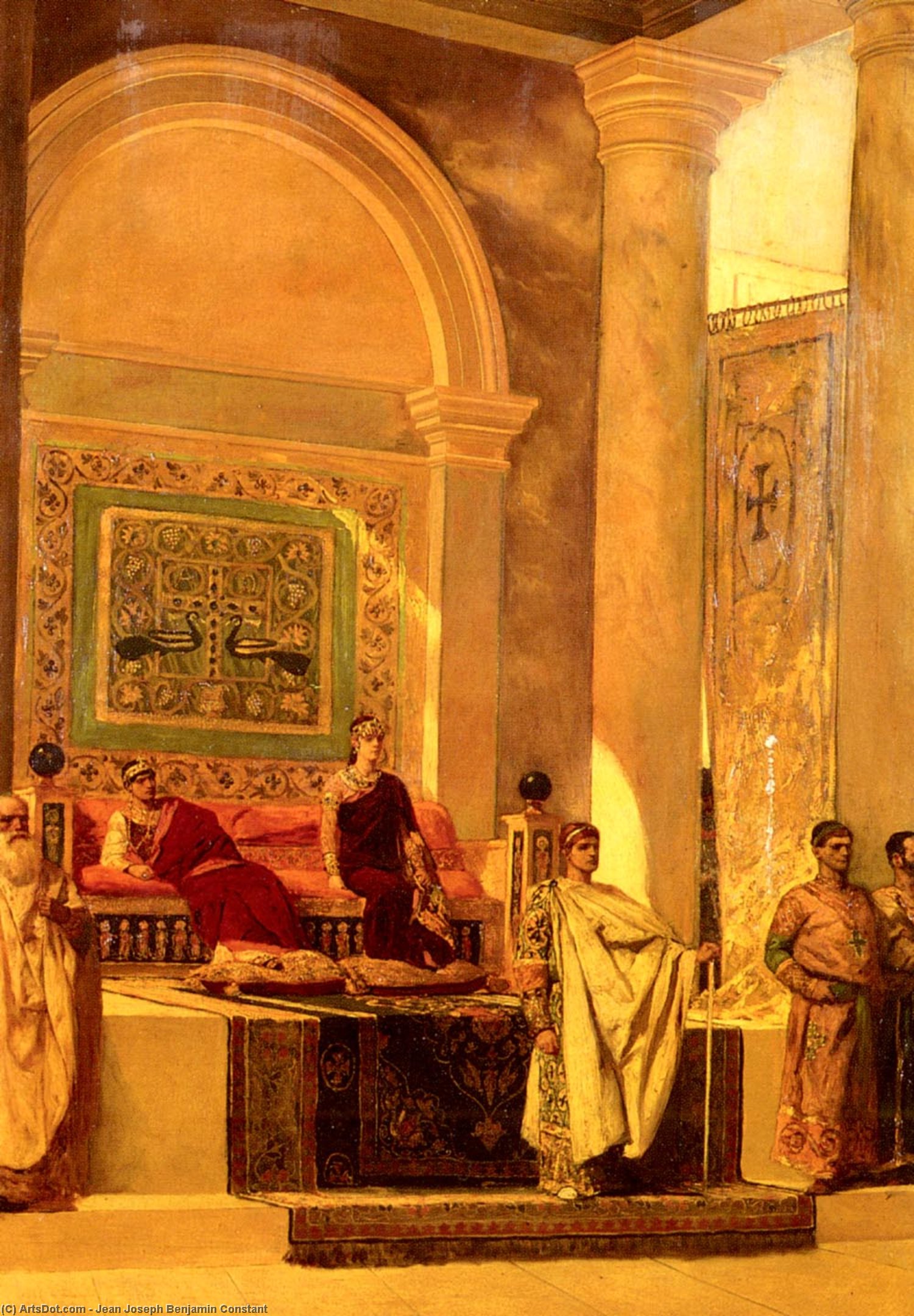 Order Art Reproductions The Throne Room In Byzantium by Jean-Joseph Constant (Benjamin-Constant) (1845-1902, France) | ArtsDot.com