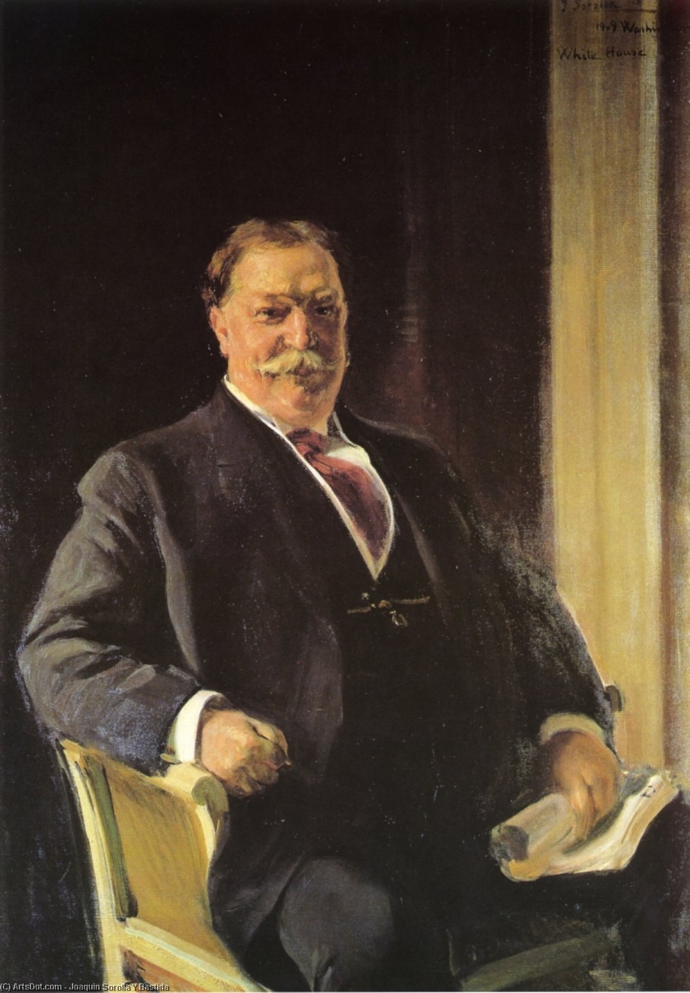 Order Oil Painting Replica President Taft, 1909 by Joaquin Sorolla Y Bastida (1863-1923, Spain) | ArtsDot.com