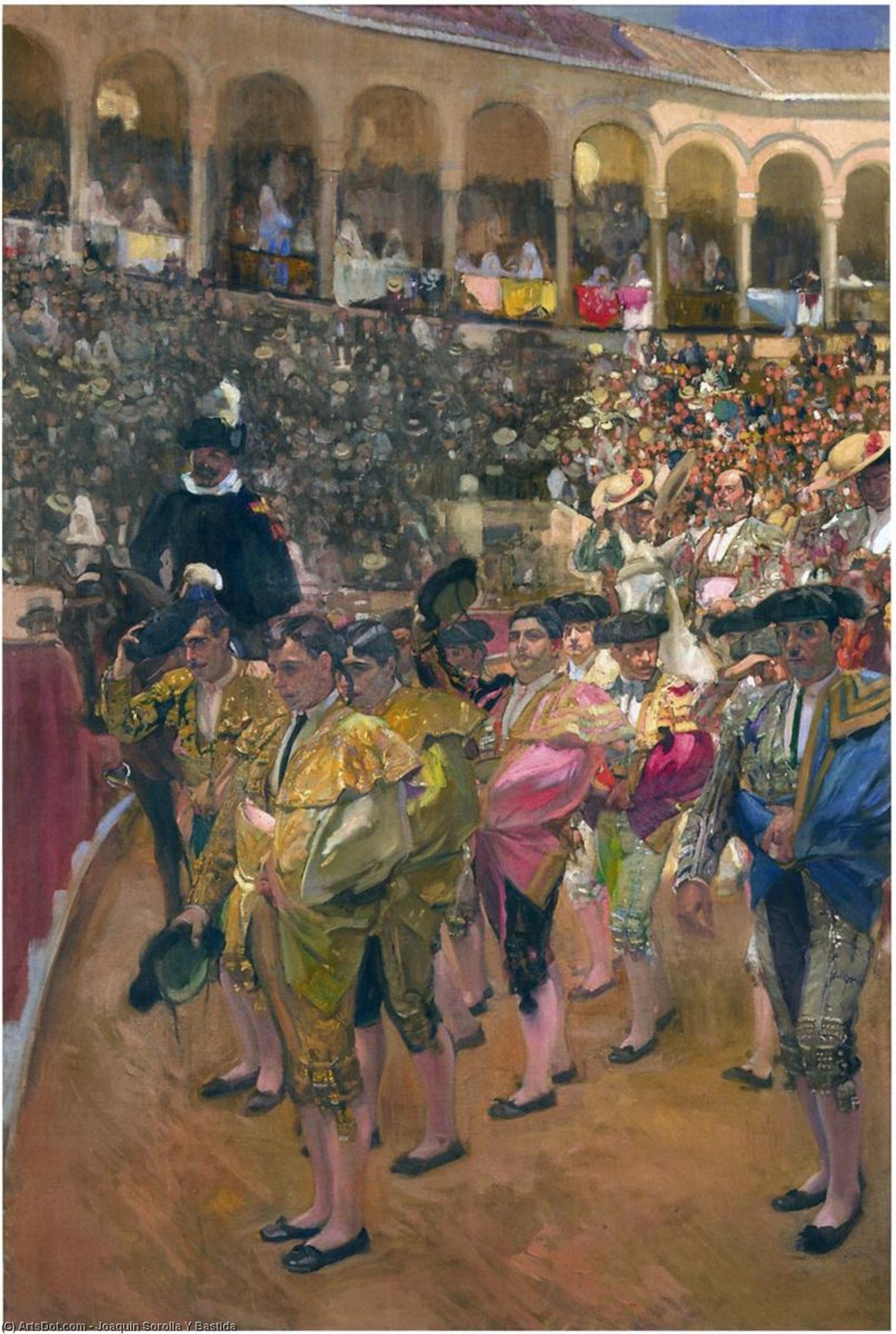 Ordinare Riproduzioni D'arte Siviglia, i Bullfighter, 1915 di Joaquin Sorolla Y Bastida (1863-1923, Spain) | ArtsDot.com