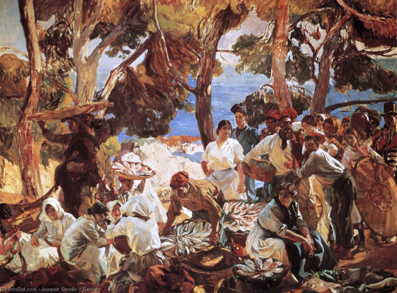 顺序 油畫 鱼 (加泰罗尼亚), 1915 通过 Joaquin Sorolla Y Bastida (1863-1923, Spain) | ArtsDot.com