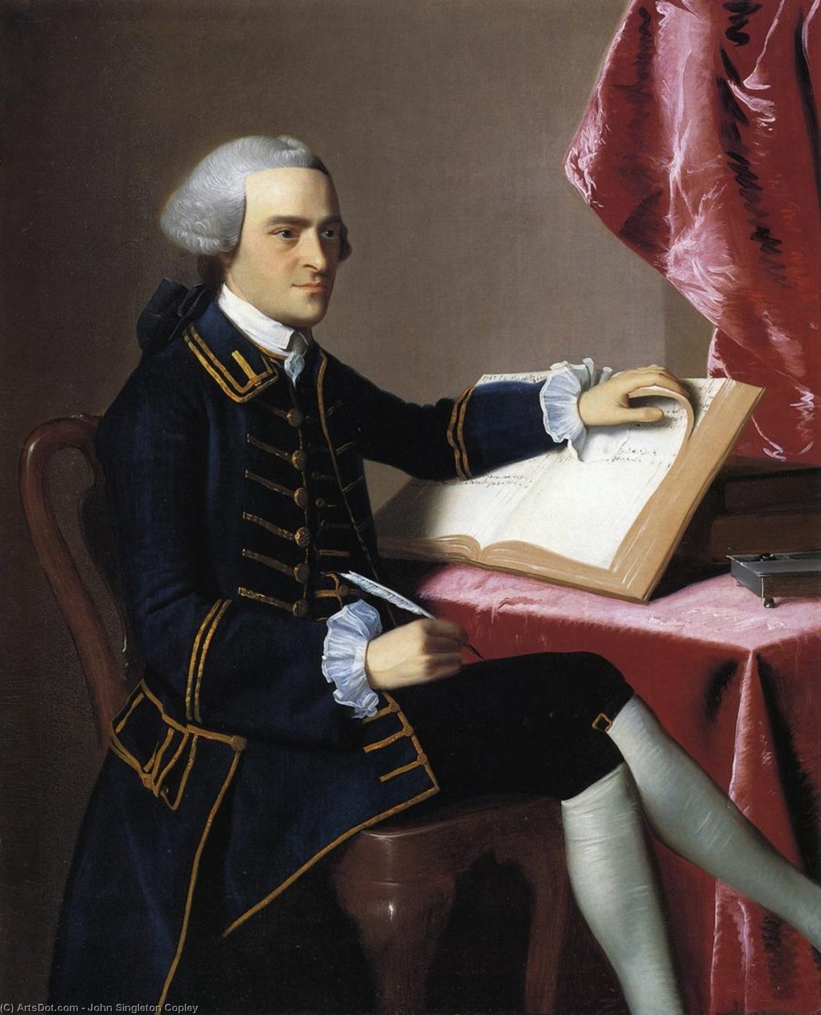 順序 油絵 ジョン・ハンコック, 1765 バイ John Singleton Copley (1738-1815, United Kingdom) | ArtsDot.com