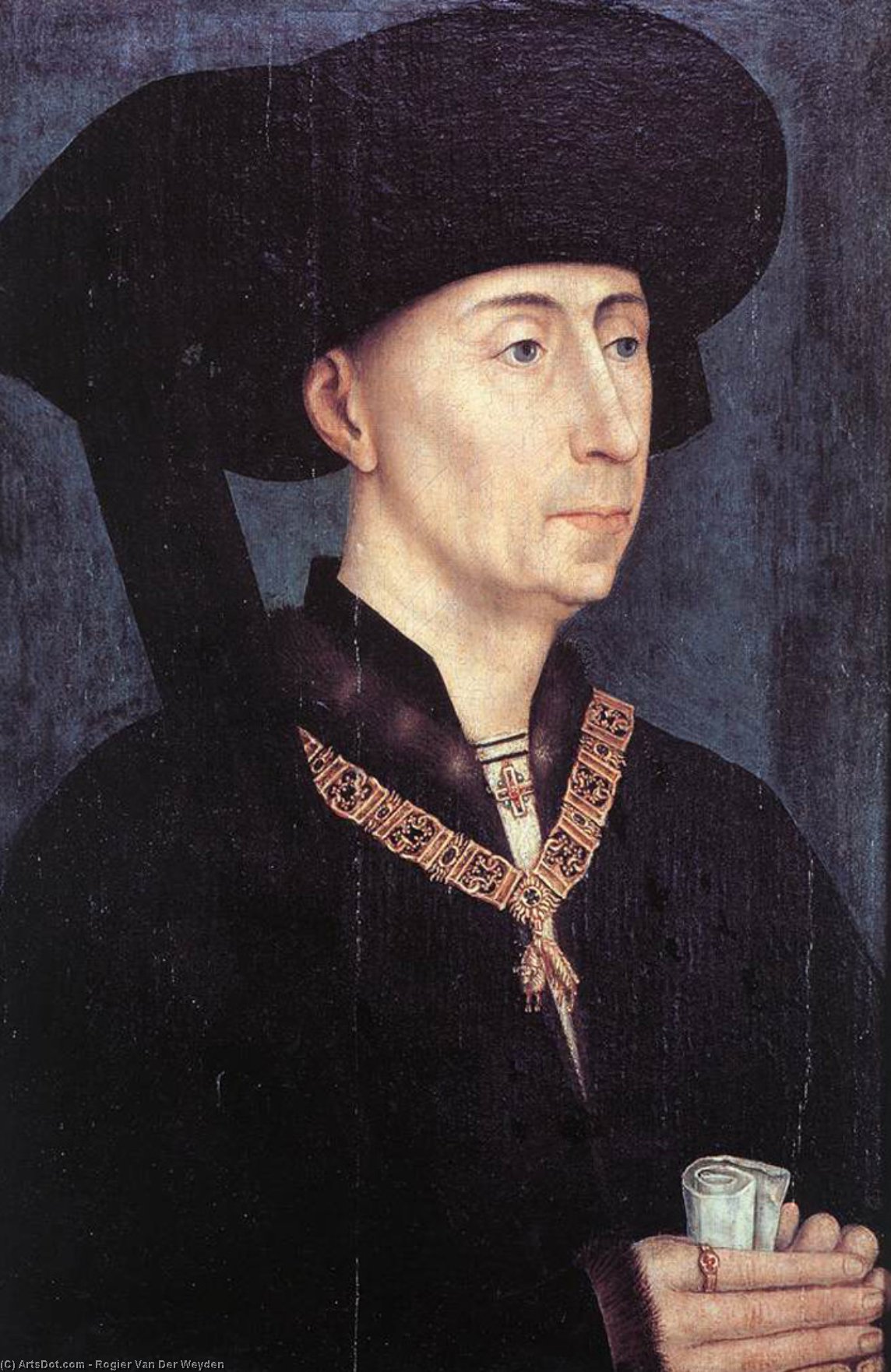 Achat Reproductions De Qualité Musée Portrait de Philippe le Bon de Rogier Van Der Weyden (1400-1464, Belgium) | ArtsDot.com