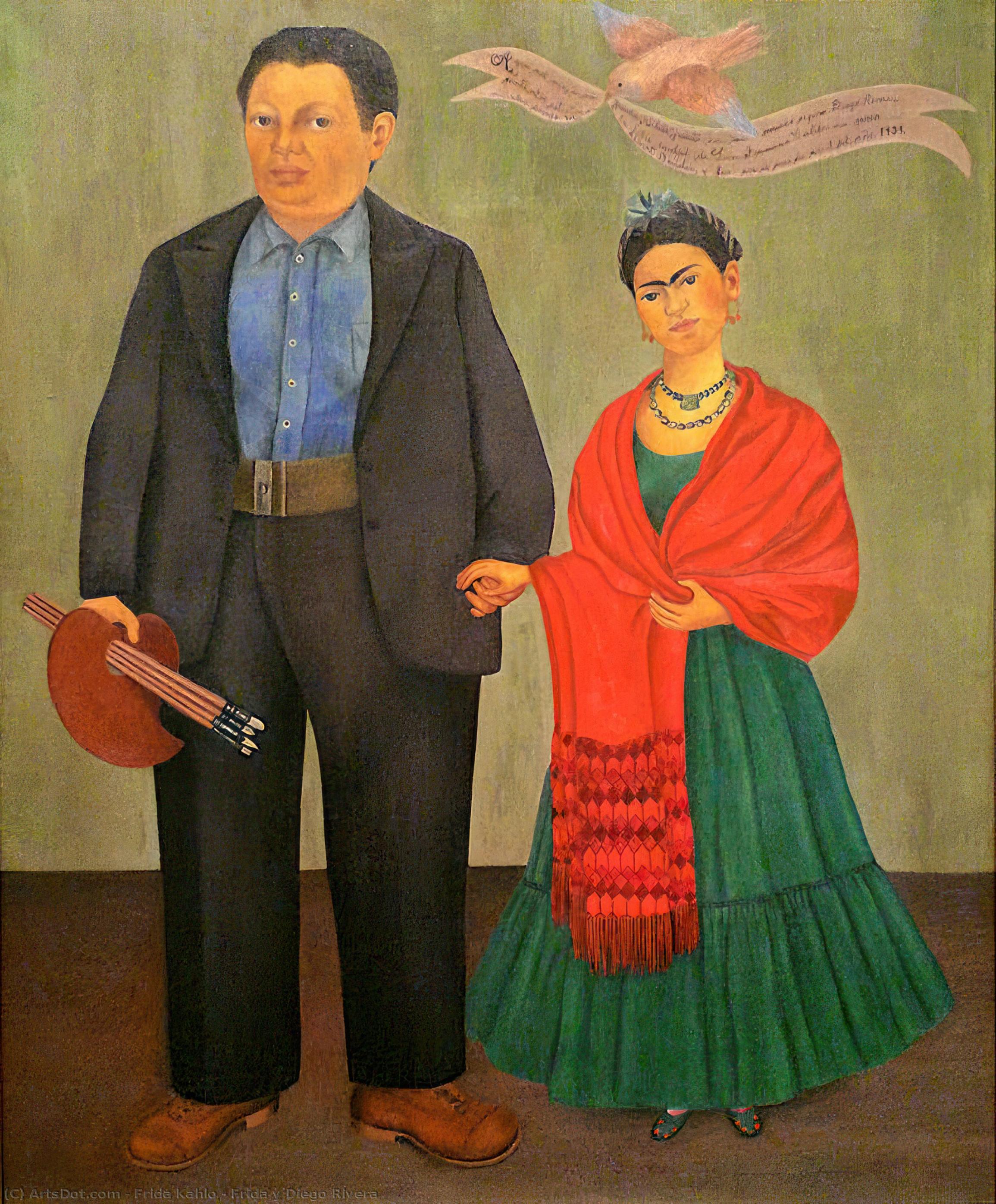 Buy Museum Art Reproductions Frida y Diego Rivera, 1931 by Frida Kahlo (Inspired By) (1907-1954, Mexico) | ArtsDot.com