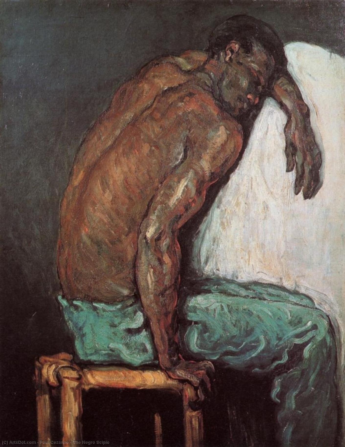 顺序 油畫 黑人西庇欧, 1867 通过 Paul Cezanne (1839-1906, France) | ArtsDot.com