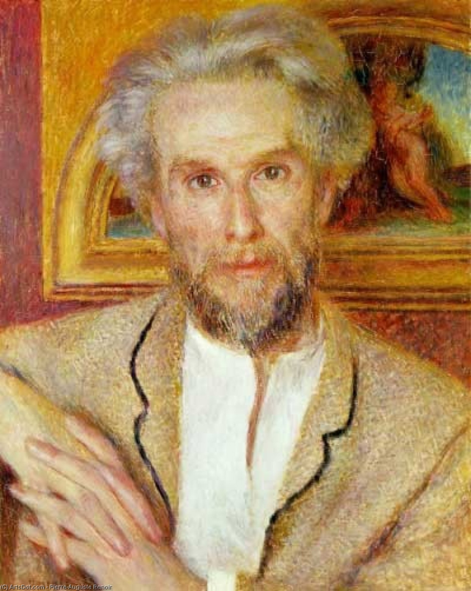 顺序 油畫 维克多·乔克特的外观, 1875 通过 Pierre-Auguste Renoir (1841-1919, France) | ArtsDot.com