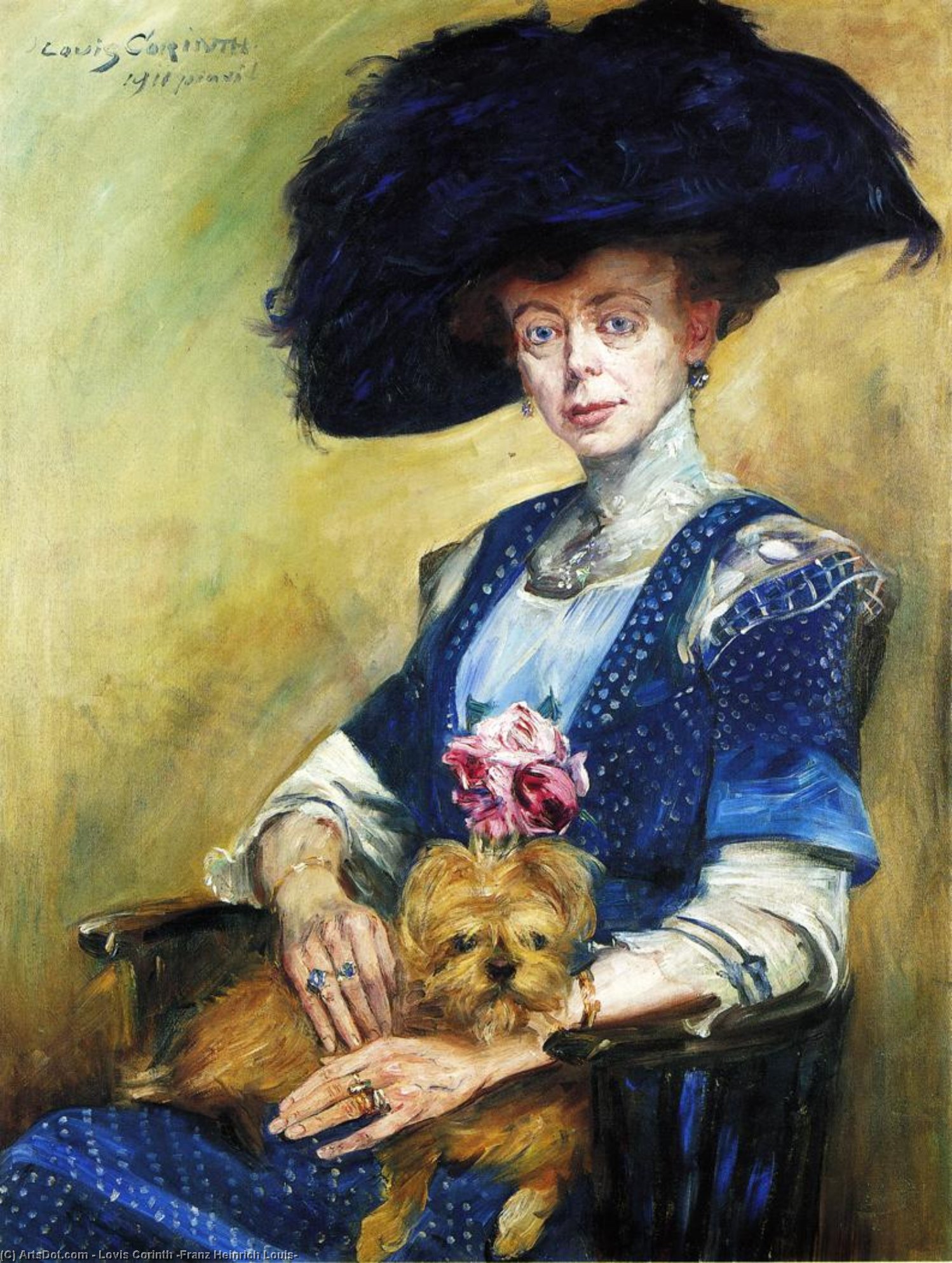 Order Oil Painting Replica Portrait of Frau Luther, 1911 by Lovis Corinth (Franz Heinrich Louis) (1858-1925, Netherlands) | ArtsDot.com