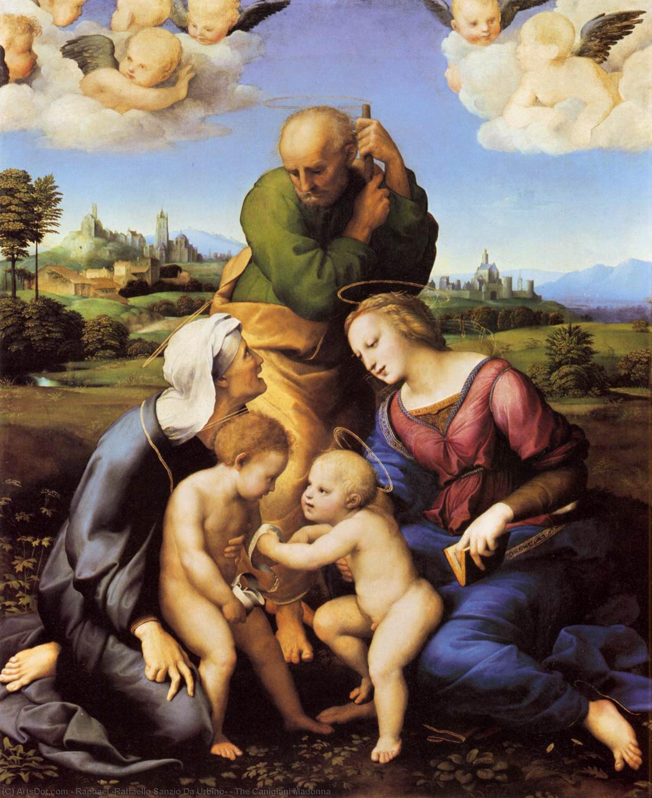 Pedir Reproducciones De Arte El Canigiani Madonna, 1507 de Raphael (Raffaello Sanzio Da Urbino) (1483-1520, Italy) | ArtsDot.com