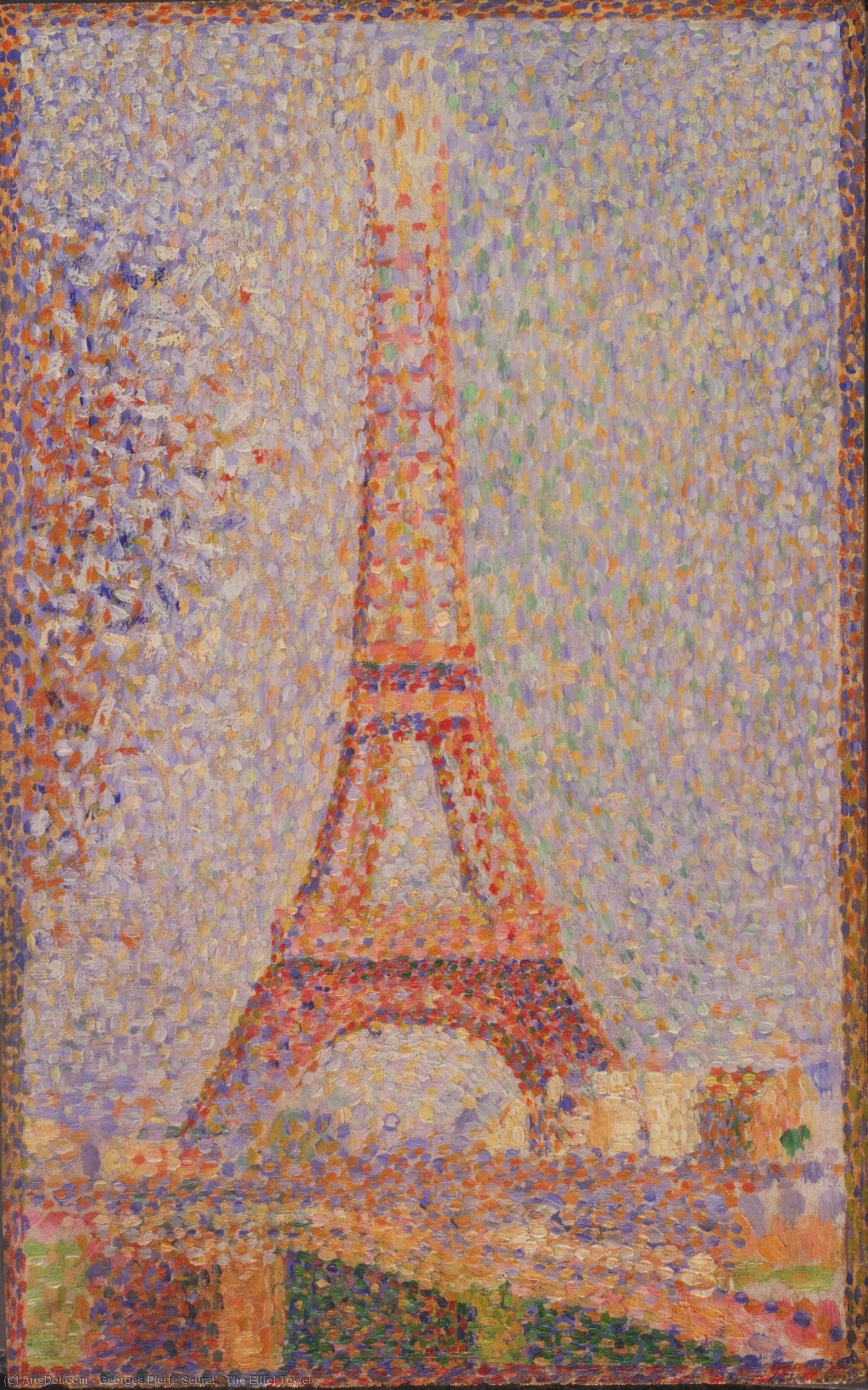 Order Oil Painting Replica The Eiffel Tower, 1889 by Georges Pierre Seurat (1859-1891, France) | ArtsDot.com