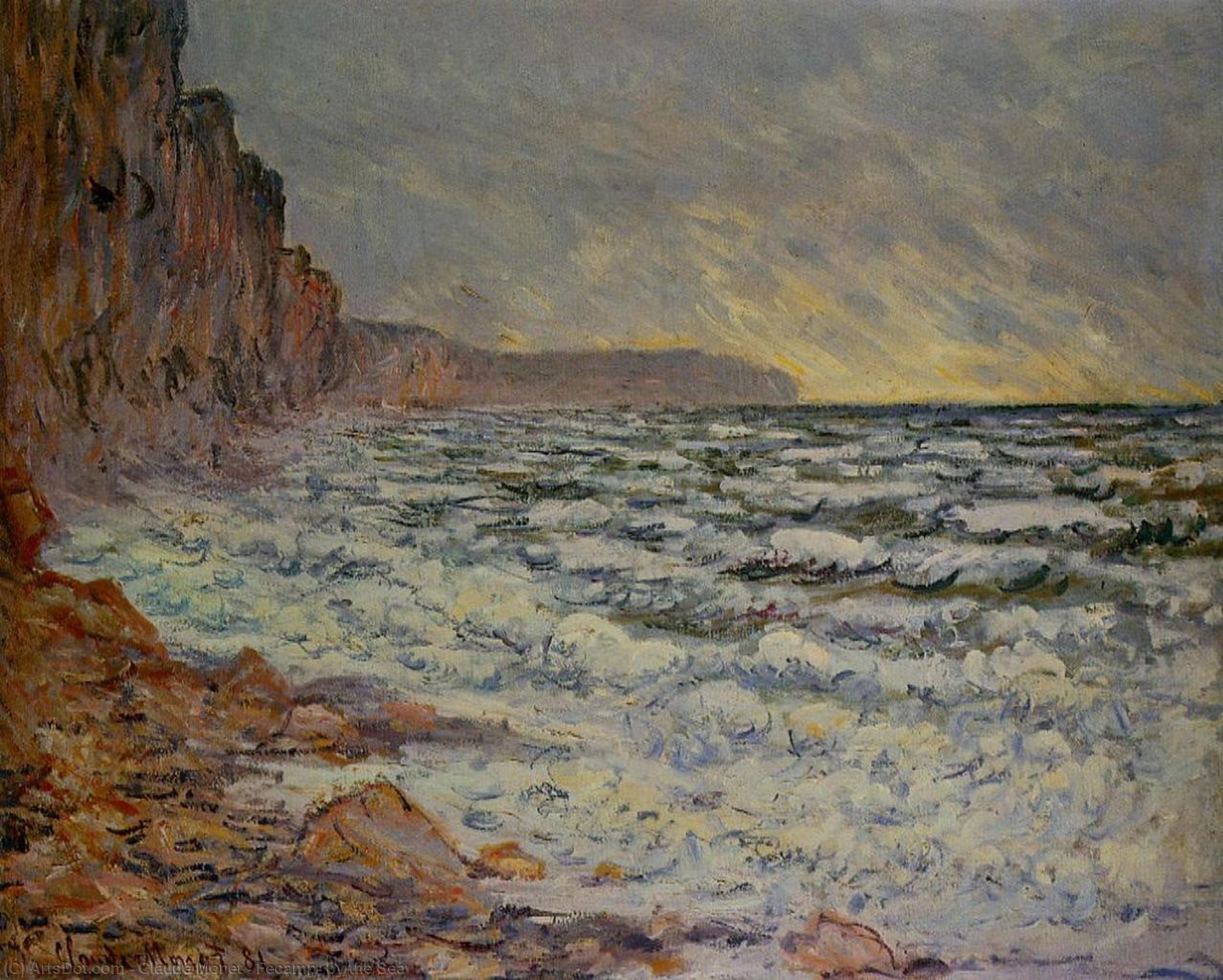 Order Art Reproductions Fecamp, by the Sea, 1881 by Claude Monet (1840-1926, France) | ArtsDot.com