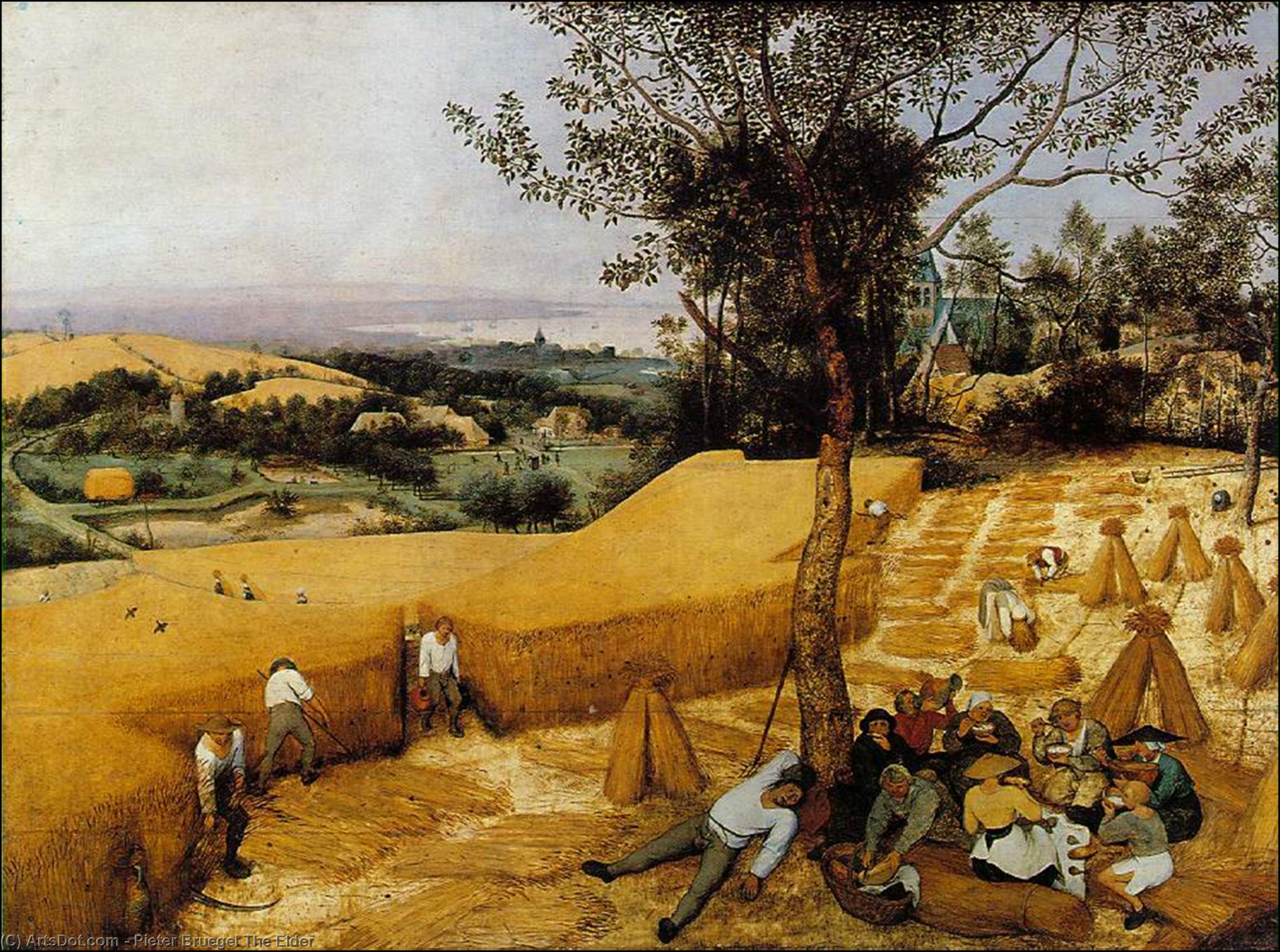 Acheter Reproductions D'art De Musée Les moissonneuses, 1565 de Pieter Bruegel The Elder (1525-1569, Belgium) | ArtsDot.com