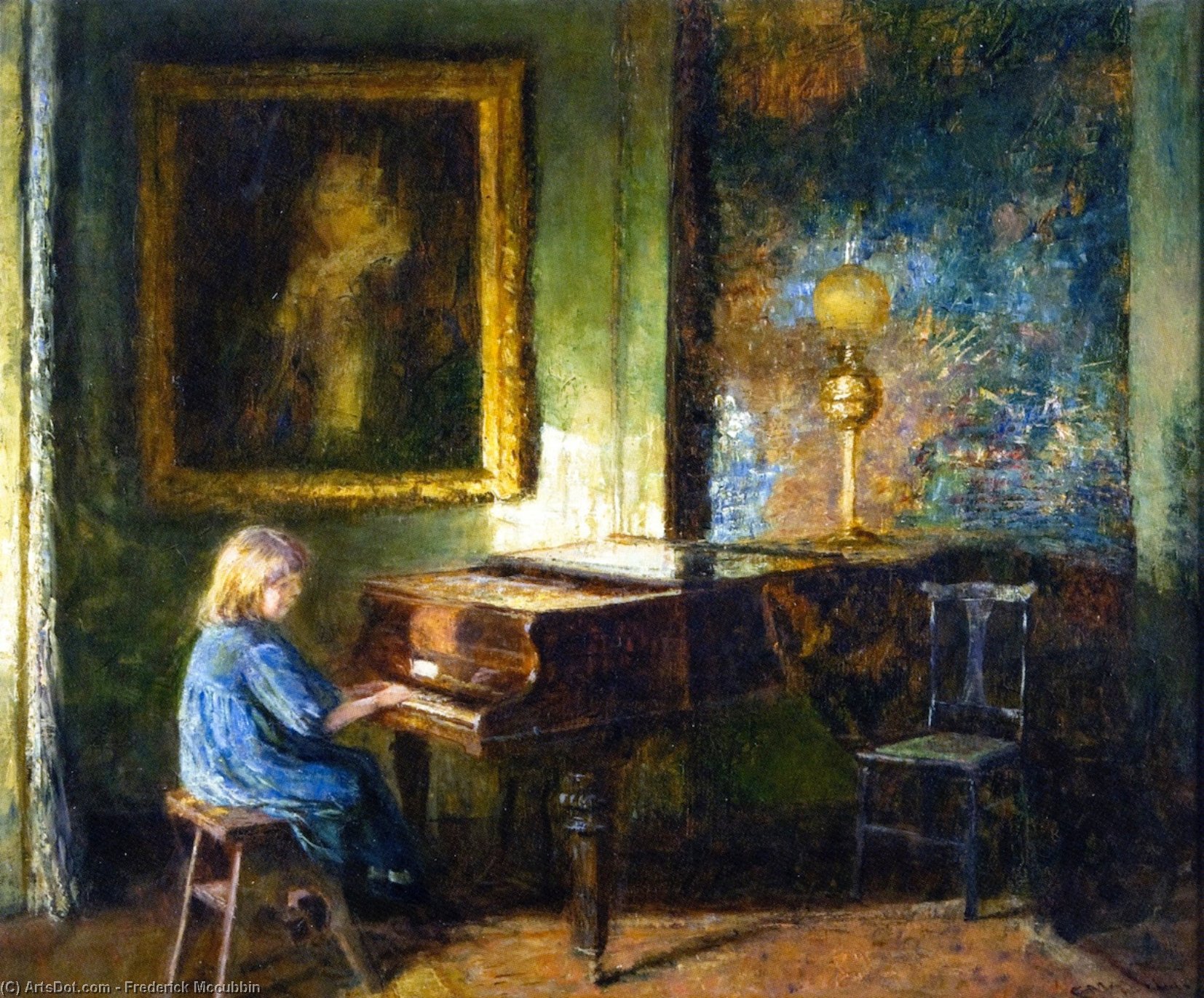 顺序 藝術再現 An Interior, 1911 通过 Frederick Mccubbin (1855-1917, Australia) | ArtsDot.com