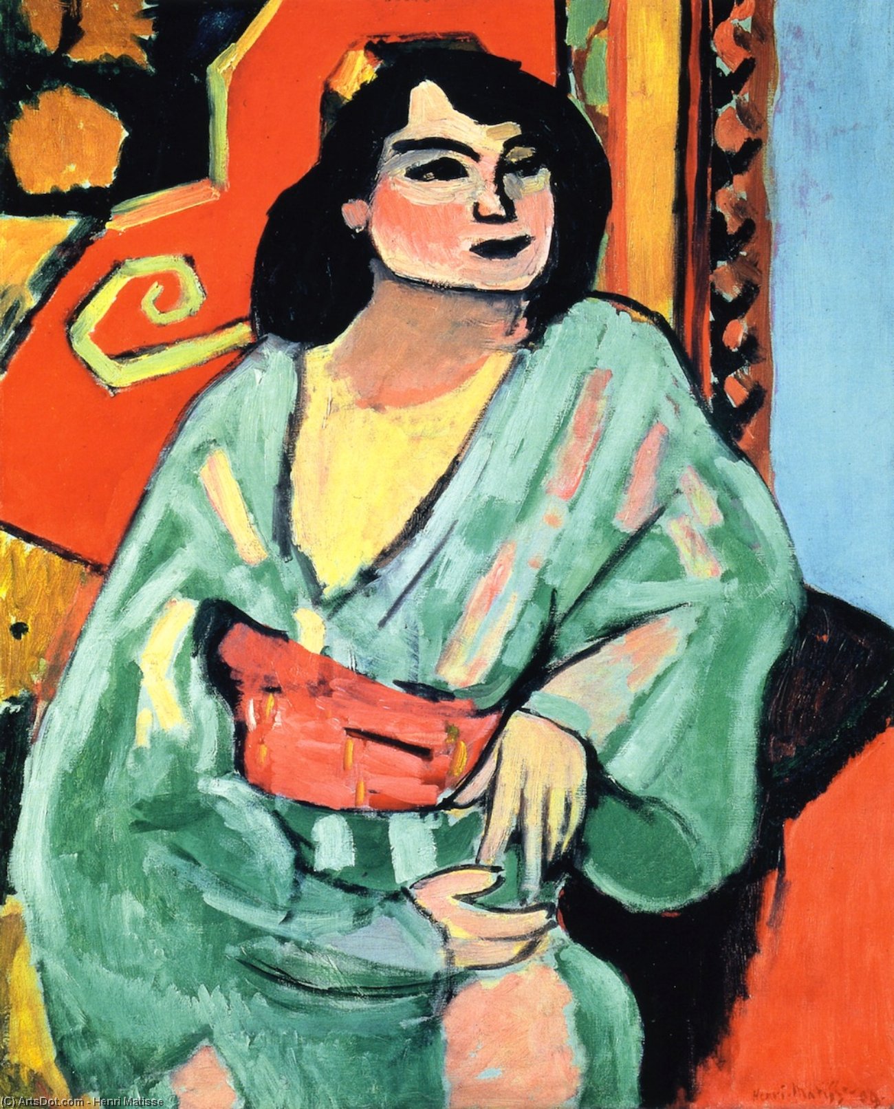 Ordinare Riproduzioni Di Belle Arti L`Algerienne, 1909 di Henri Matisse (Ispirato da) (1869-1954, France) | ArtsDot.com