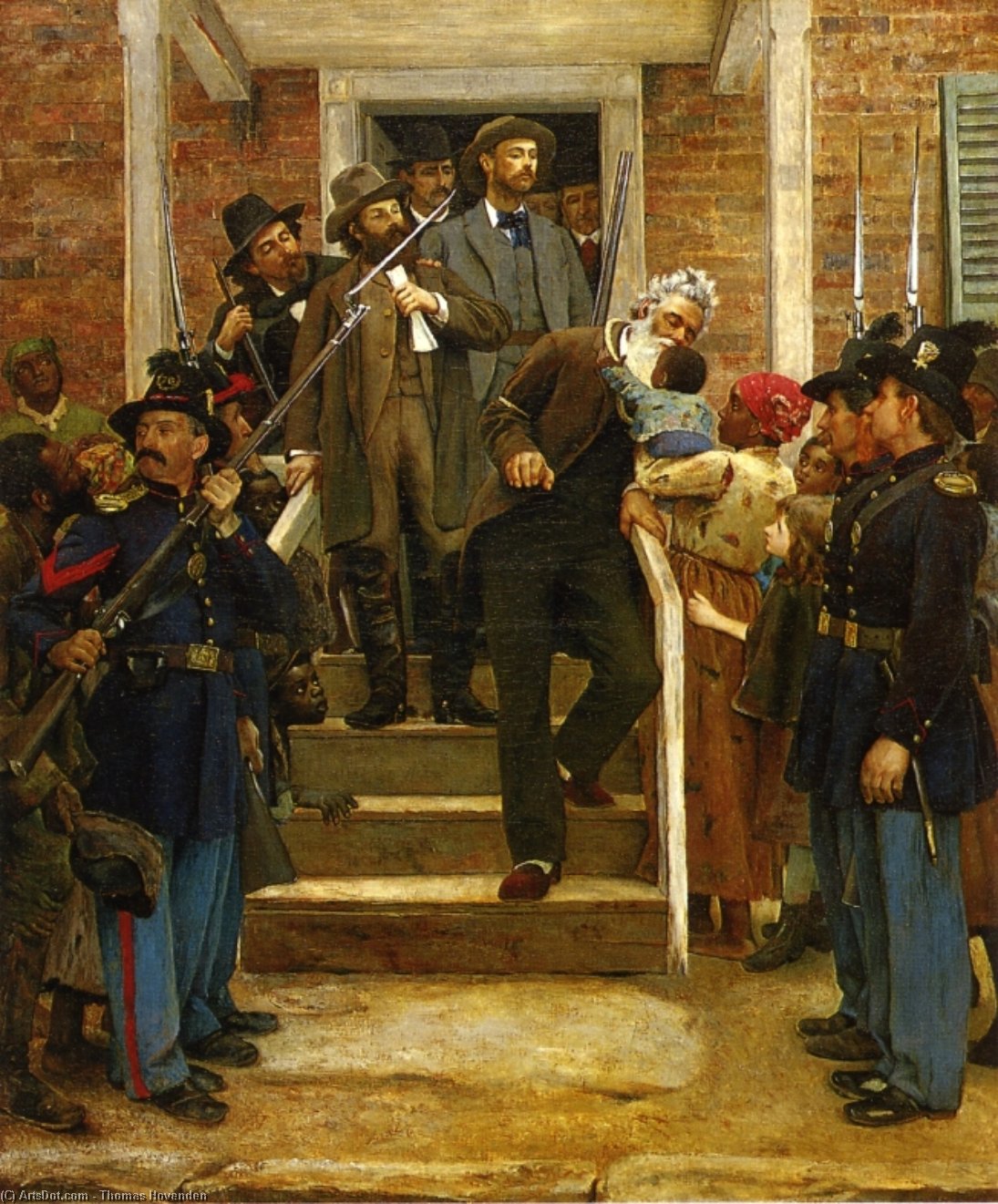 Order Oil Painting Replica The Last Moments of John Brown, 1884 by Thomas Hovenden (1840-1895, Ireland) | ArtsDot.com