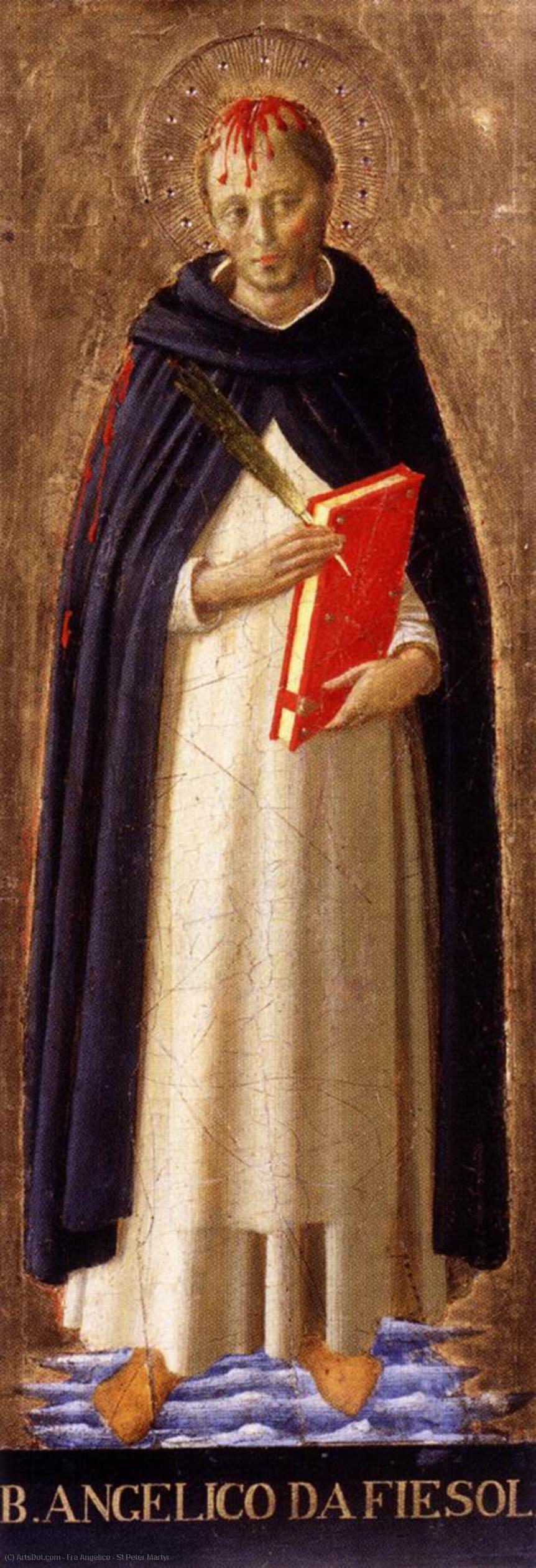 Order Art Reproductions St Peter Martyr, 1340 by Fra Angelico (1395-1455, Italy) | ArtsDot.com