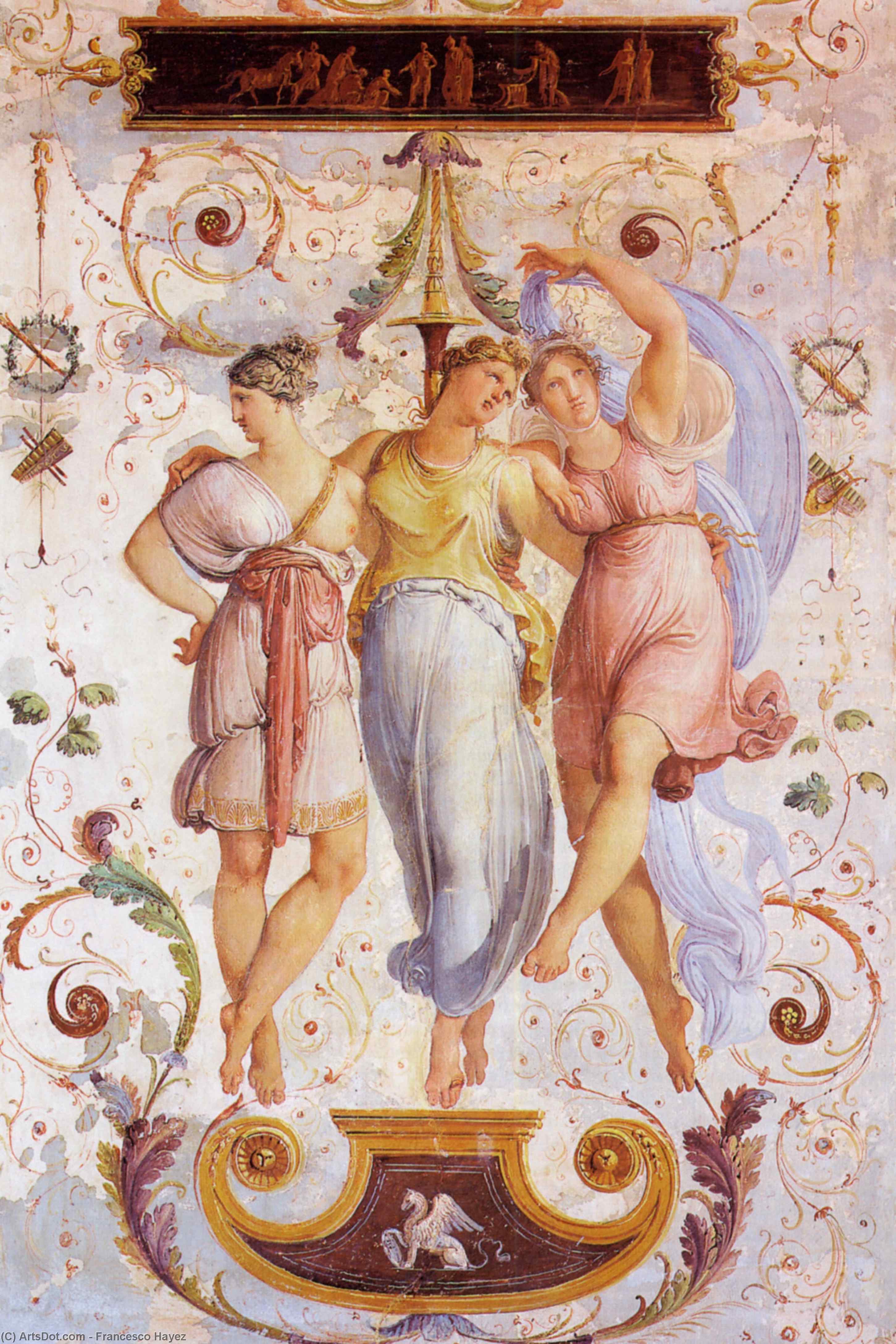 Order Artwork Replica Wall Decoration (detail), 1817 by Francesco Hayez (1791-1882, Italy) | ArtsDot.com